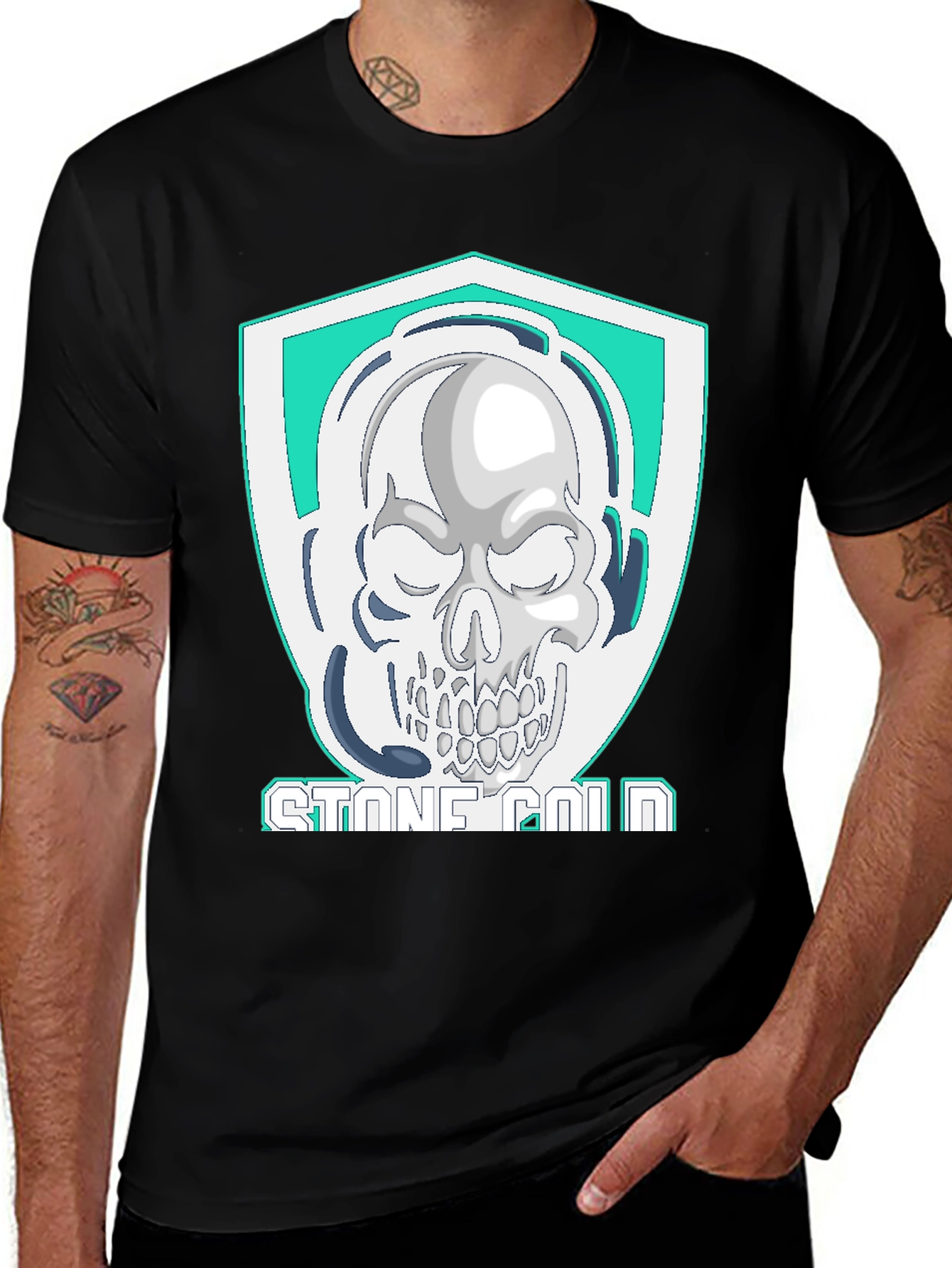 Variant 16 of Stone Cold Skull T-Shirt