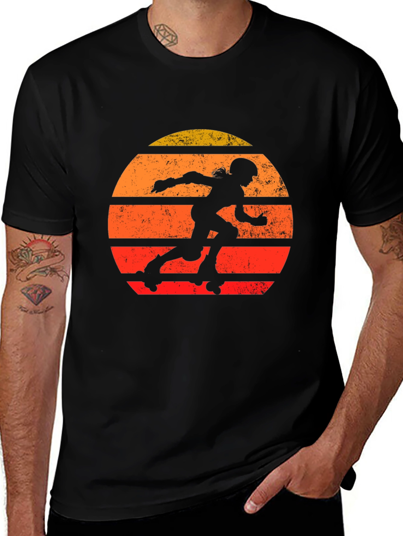 Variant 4 of Retro Roller Derby T-Shirt - Vintage Style Skate Design