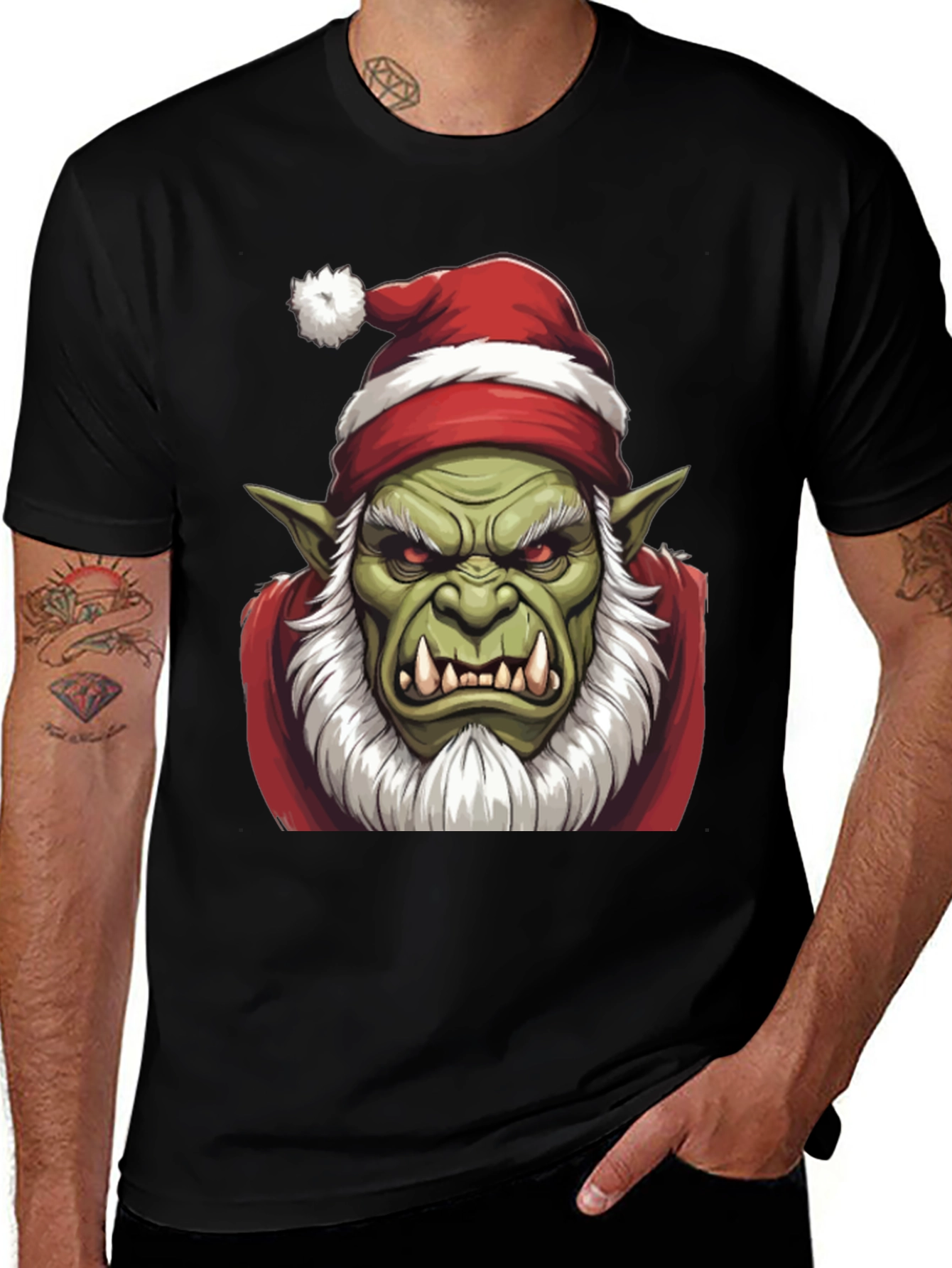 Festive Orc T-Shirt - Holiday Grump