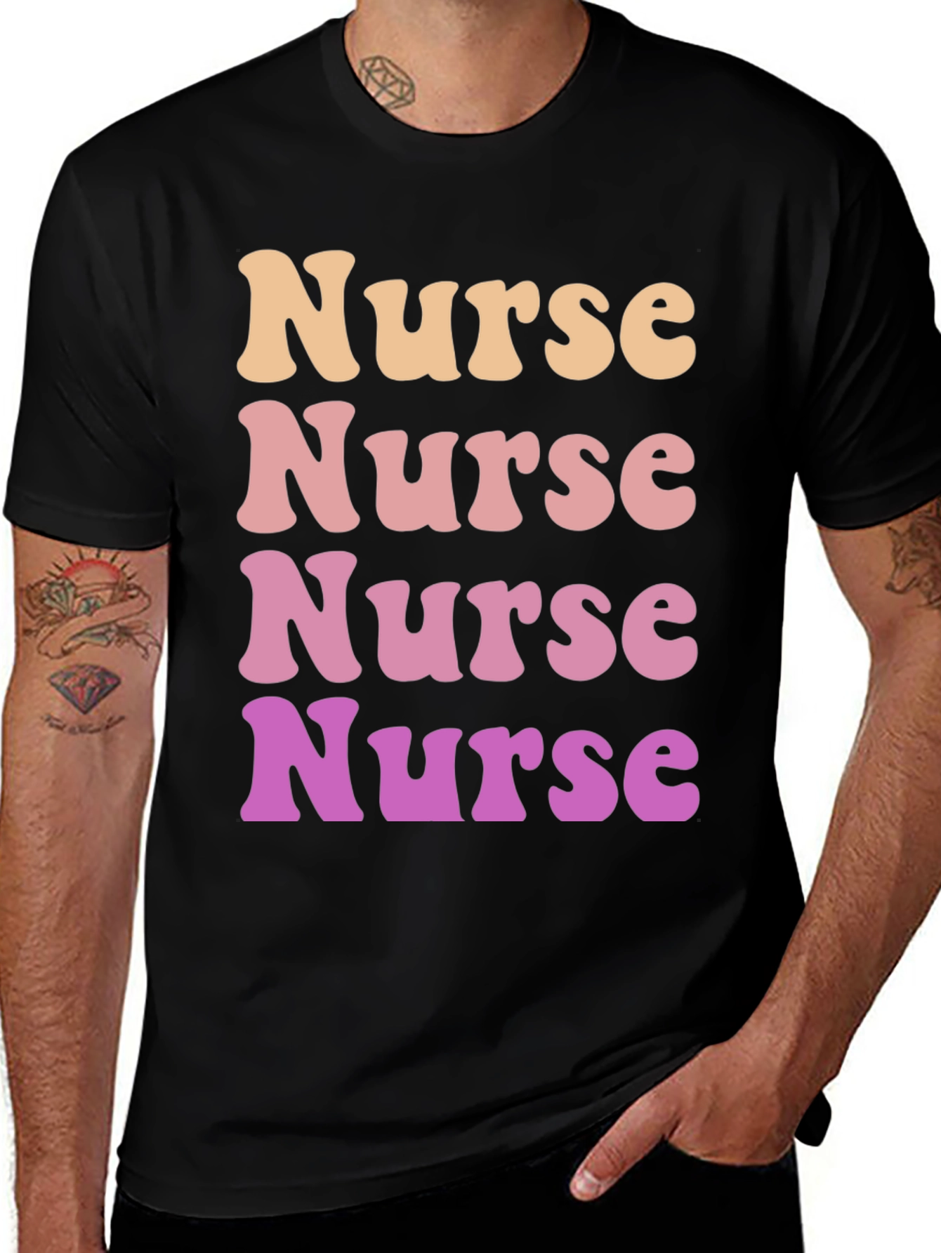 Variant 6 of Retro Nurse T-Shirt - Comfort Colors Tee