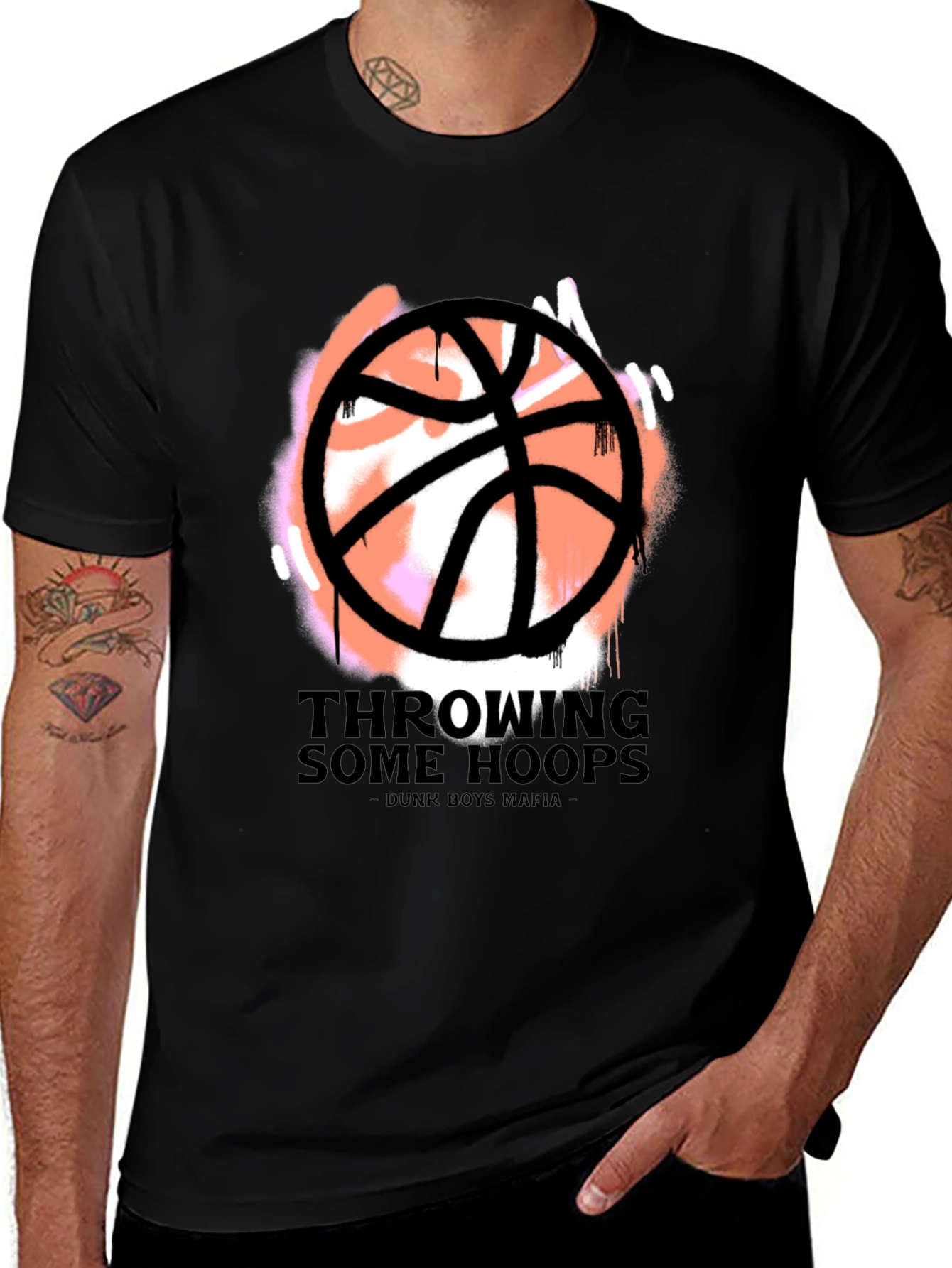 Variant 6 of Throwing Some Hoops Graphic T-Shirt