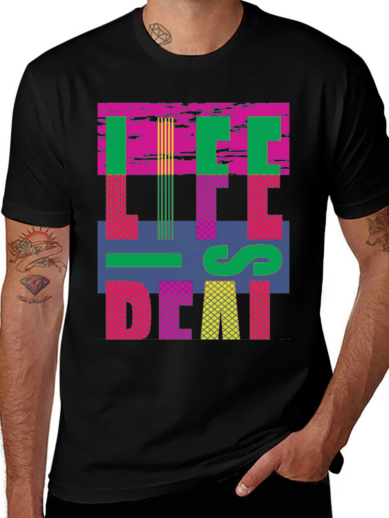 Variant 28 of Life is Deaf T-Shirt - Bold Graphic Tee