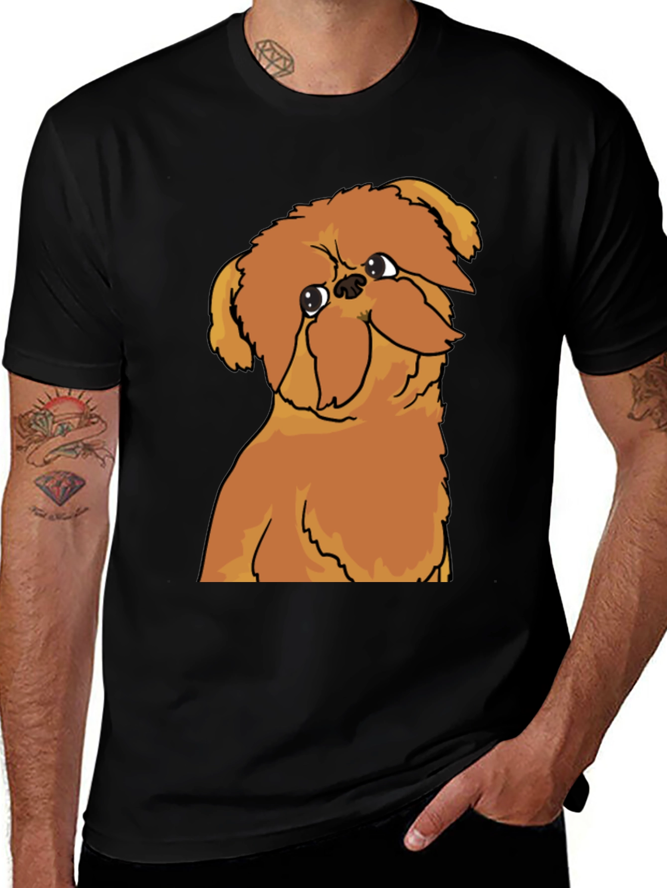 Variant 26 of Cute Dog Graphic Print T-Shirt - Unisex