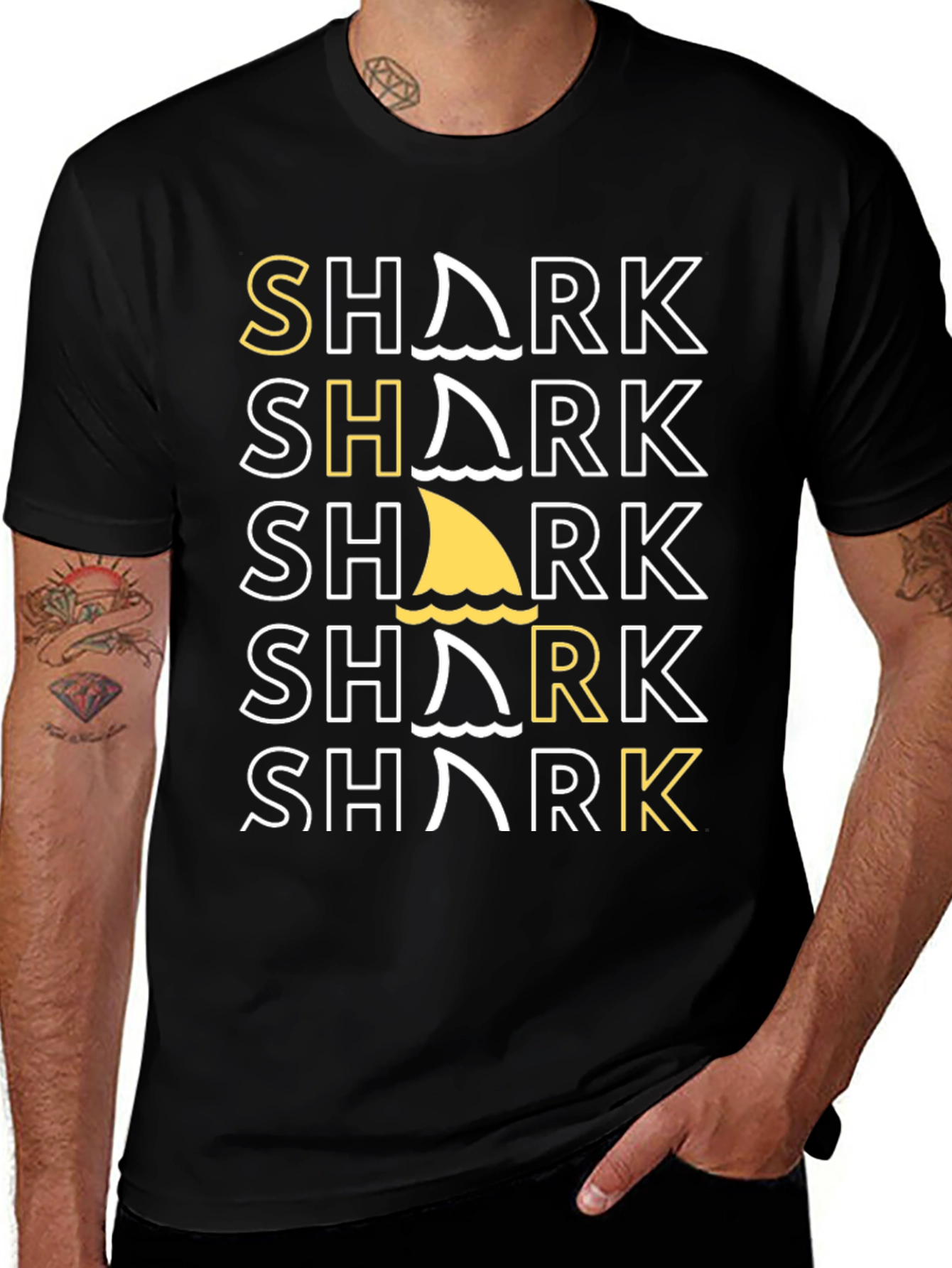 Variant 18 of Shark Graphic Tee - Stylish Novelty T-Shirt