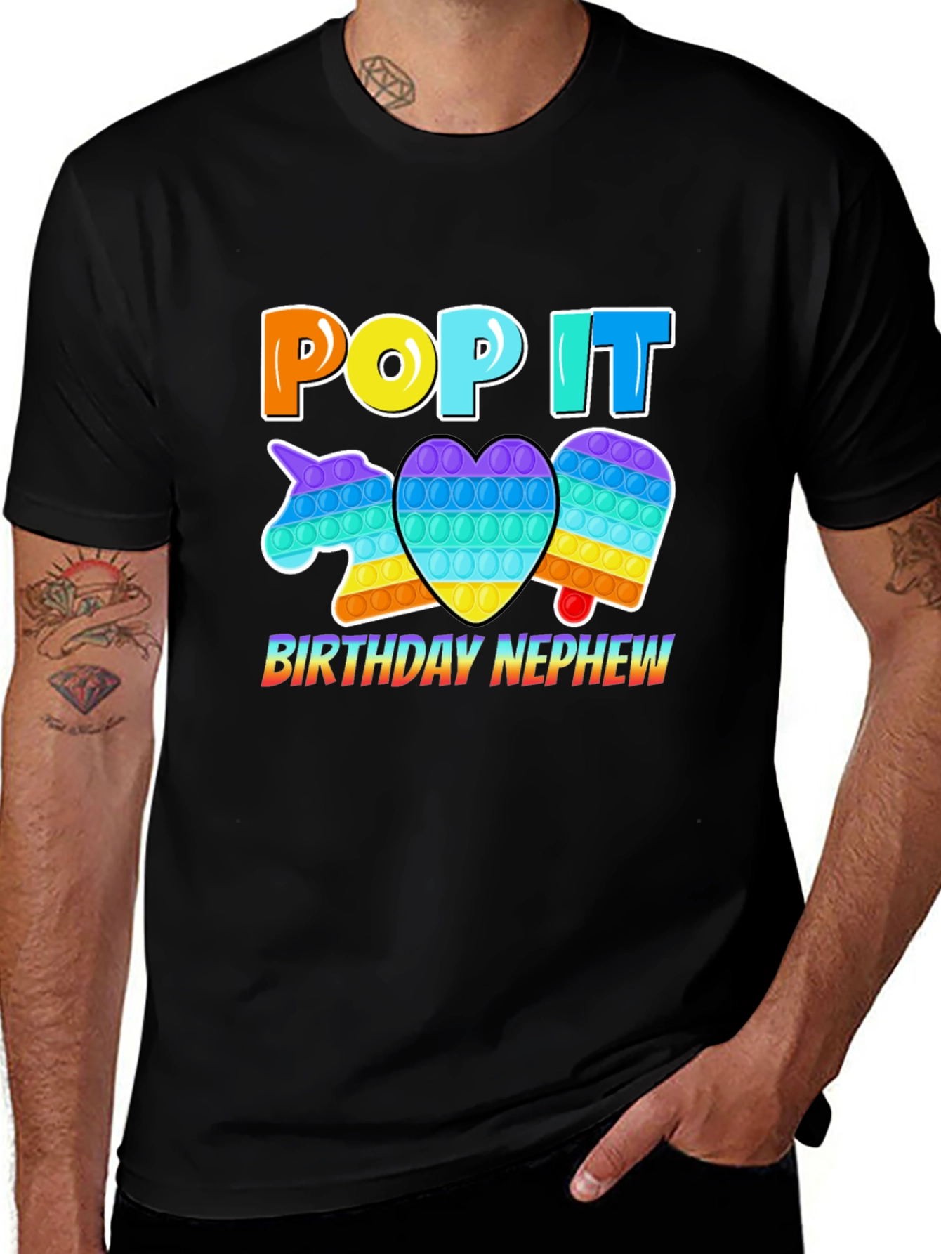 Pop It Birthday Nephew T-Shirt