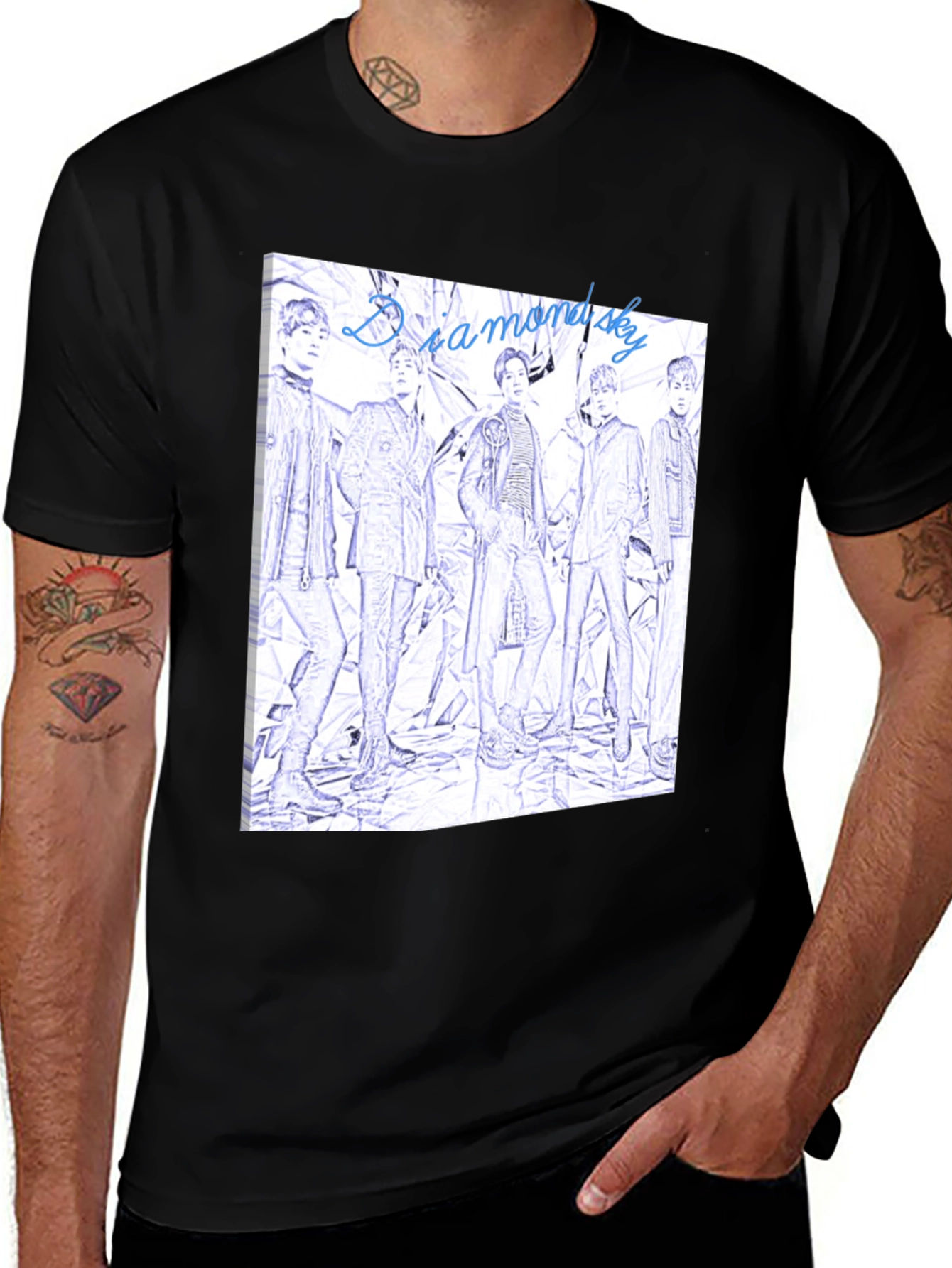 Variant 28 of Diamond Sky Sketch T-Shirt