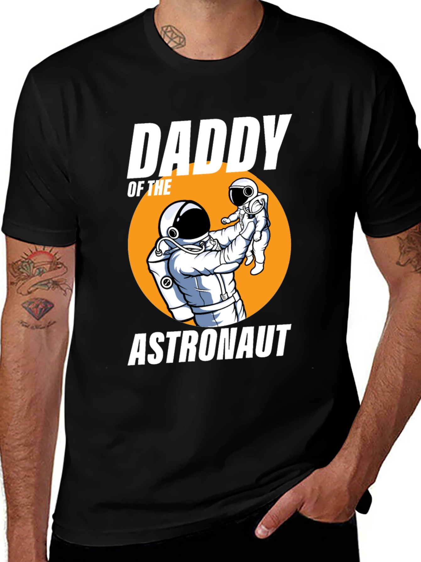 Variant 29 of Daddy Astronaut T-Shirt: Space Father's Day Gift
