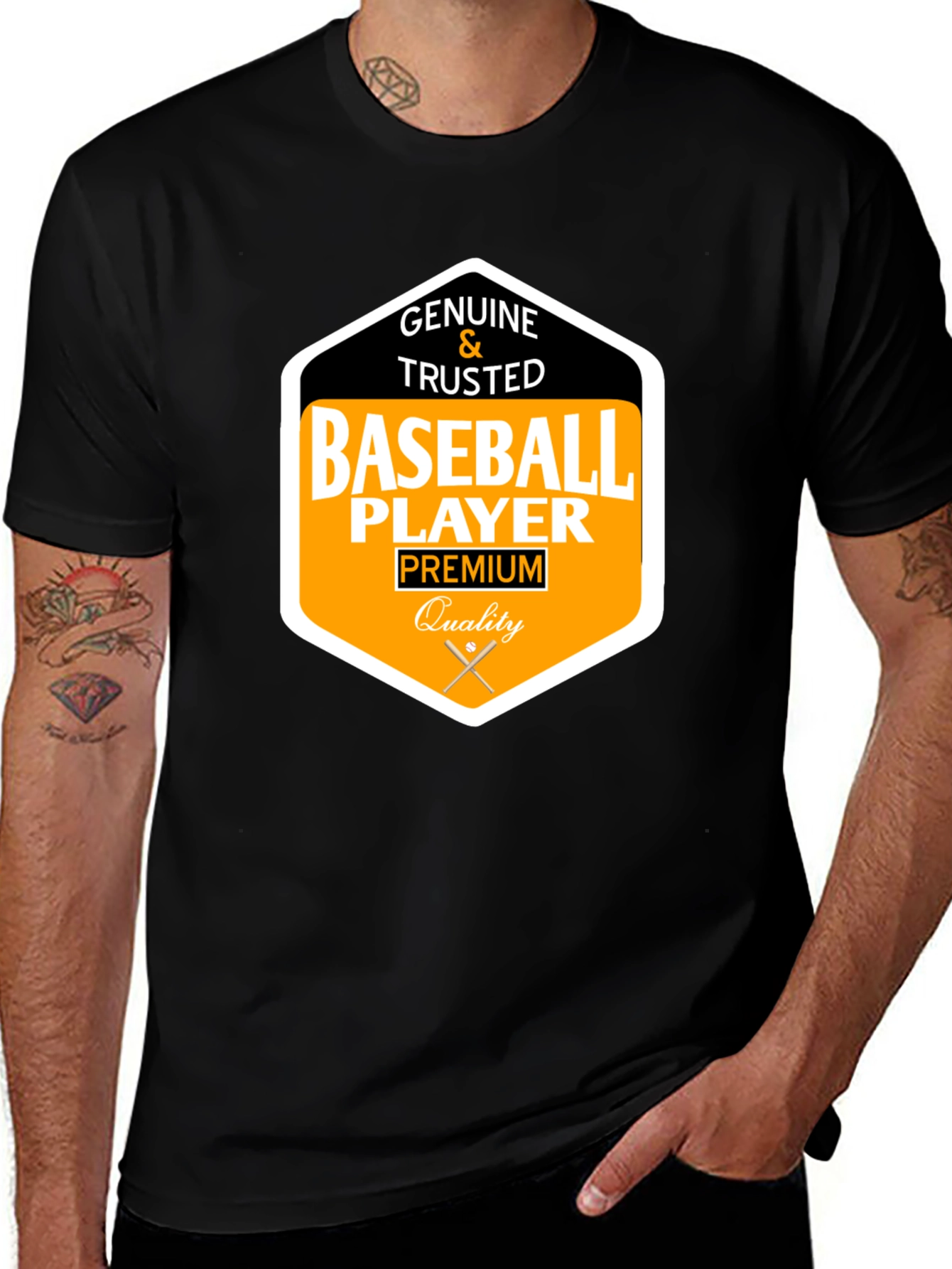 Variant 3 of Genuine Baseball Player T-Shirt Premium Quality