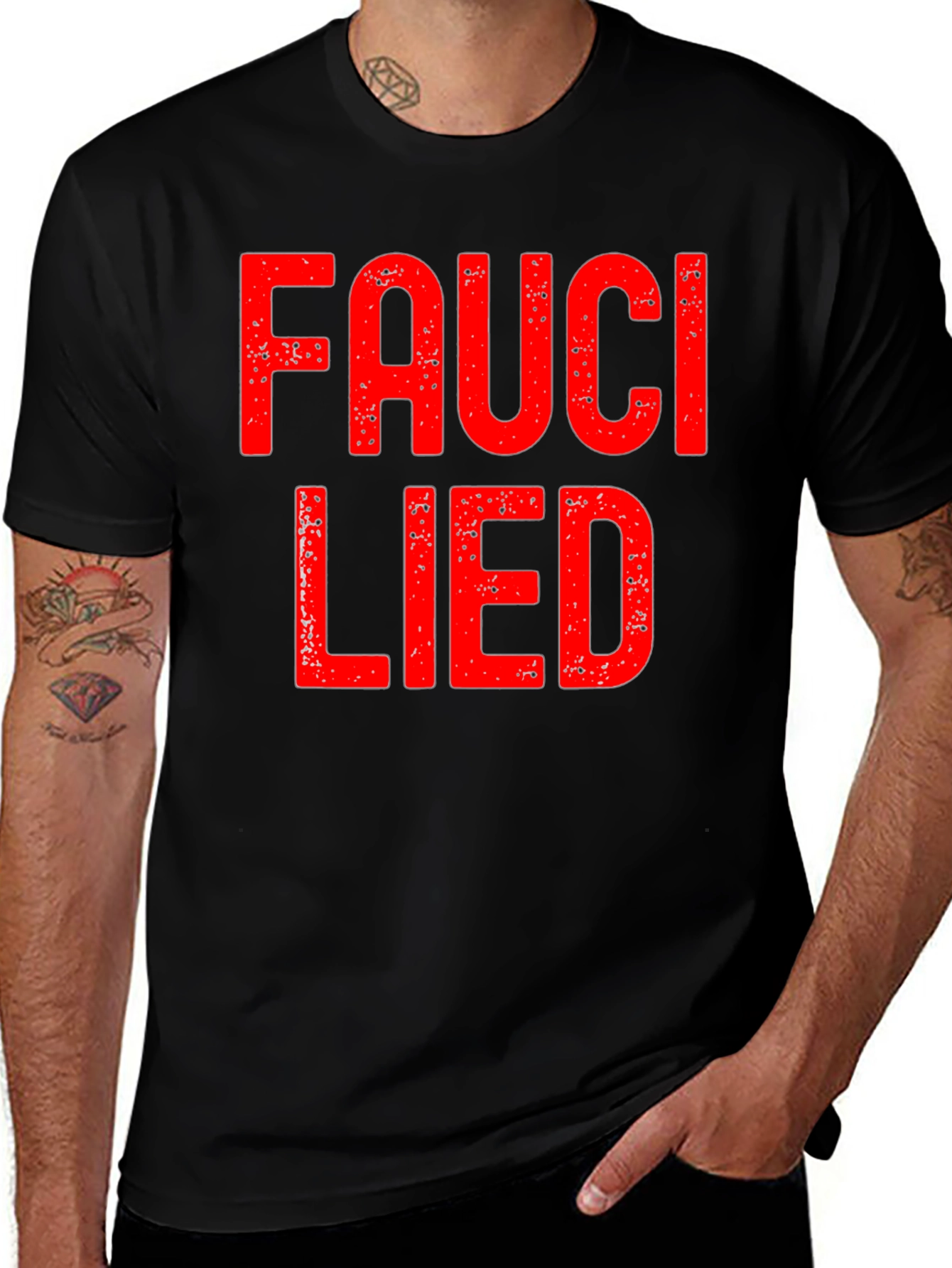 Variant 29 of Fauci Lied Graphic Tee - Political Statement T-Shirt