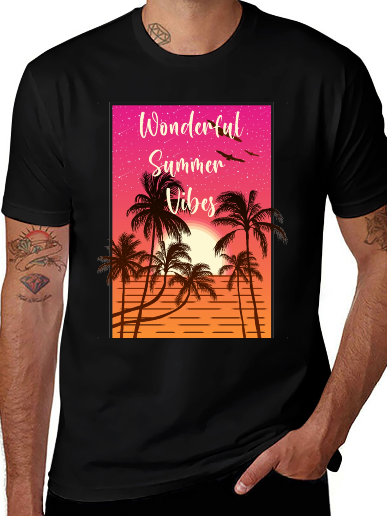 Variant 16 of Wonderful Summer Vibes Graphic T-Shirt