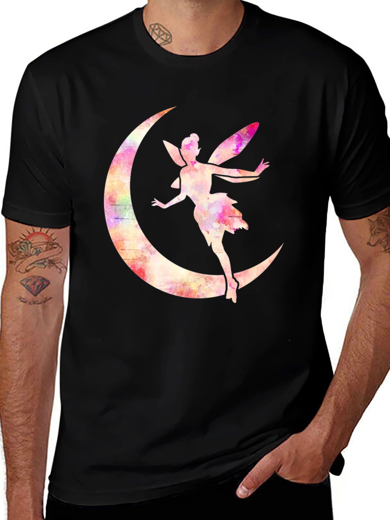 Variant 16 of Fairy Moon T-Shirt - Whimsical Graphic Tee