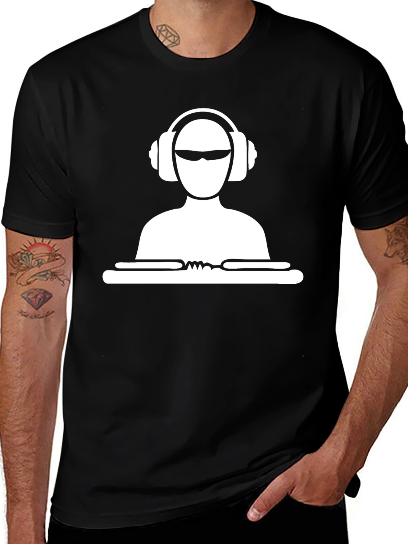 DJ Graphic T-Shirt - Cool Music Lover Tee