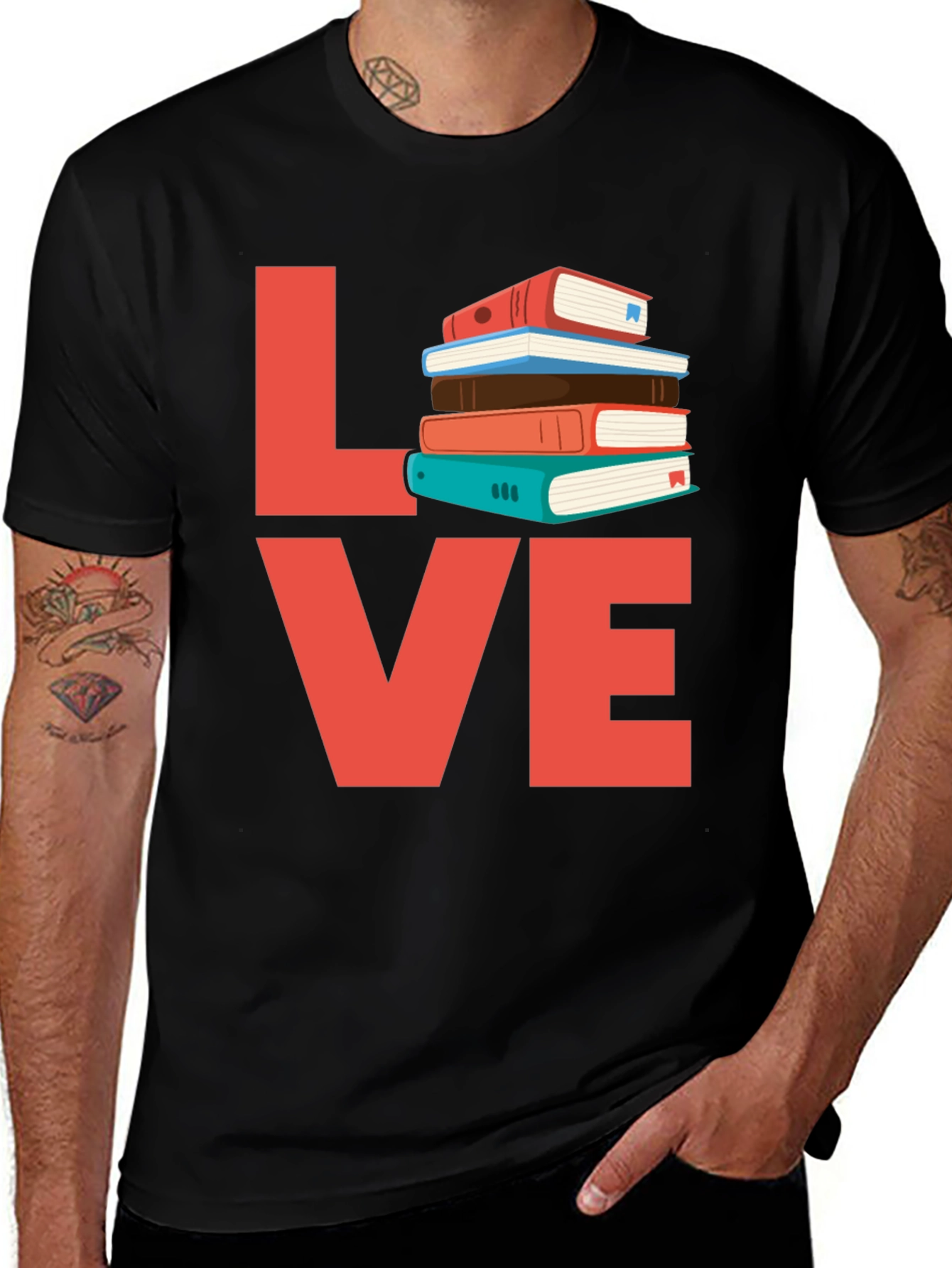 Variant 20 of Love Books T-Shirt - Read More!