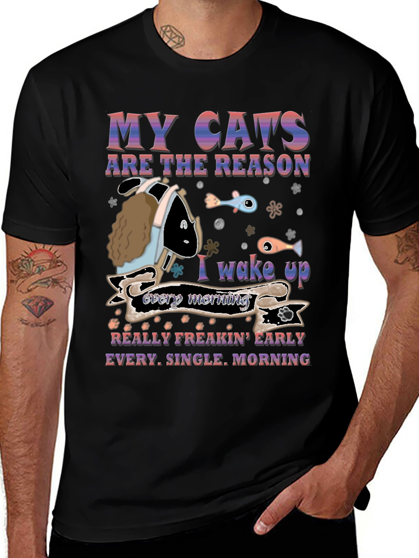 Variant 27 of My Cats Are The Reason Men's T-Shirt