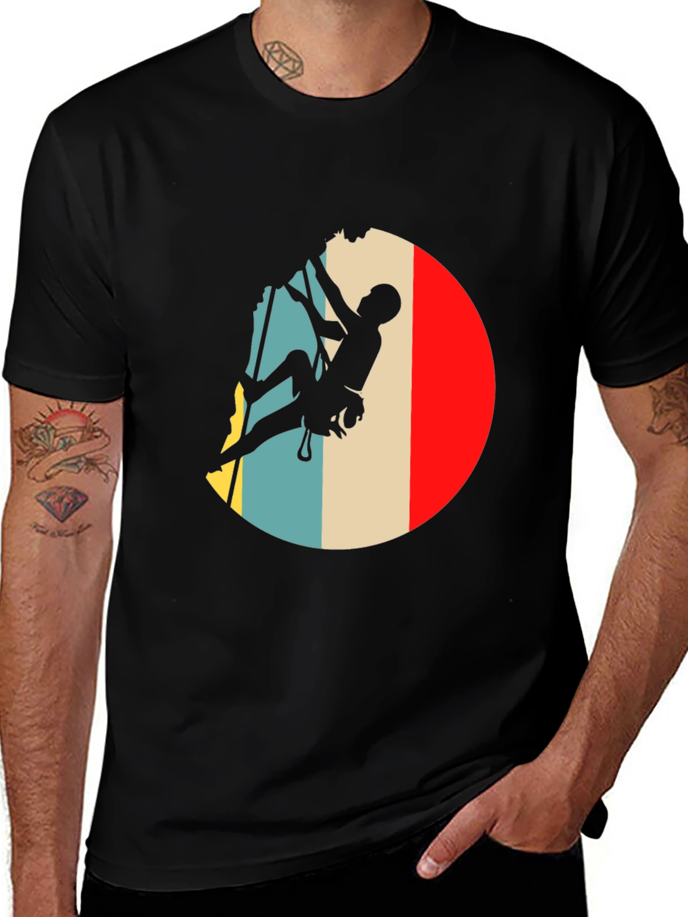 Variant 26 of Retro Climbing T-Shirt