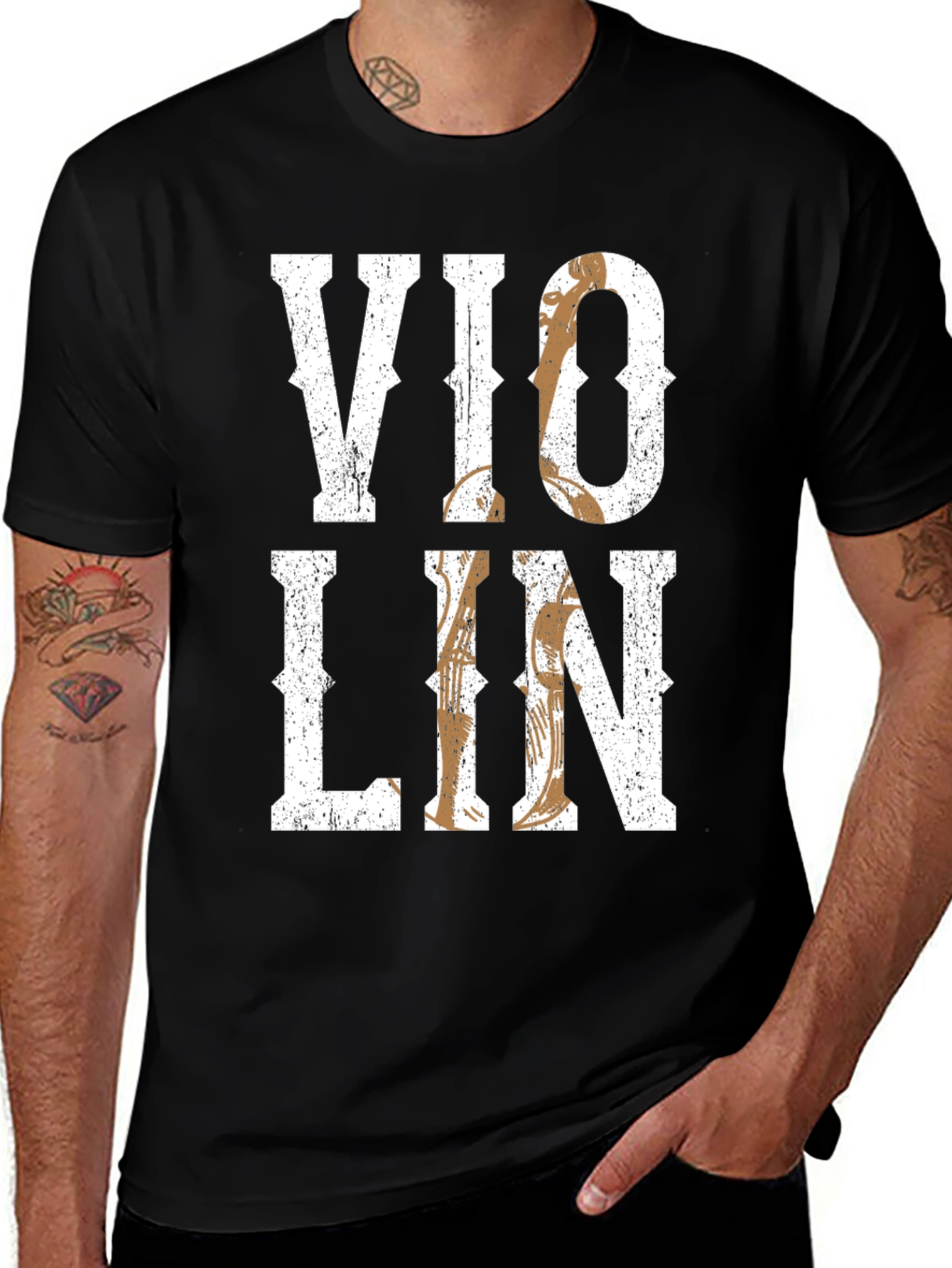 Variant 23 of Violin T-Shirt - Musical Instrument Tee