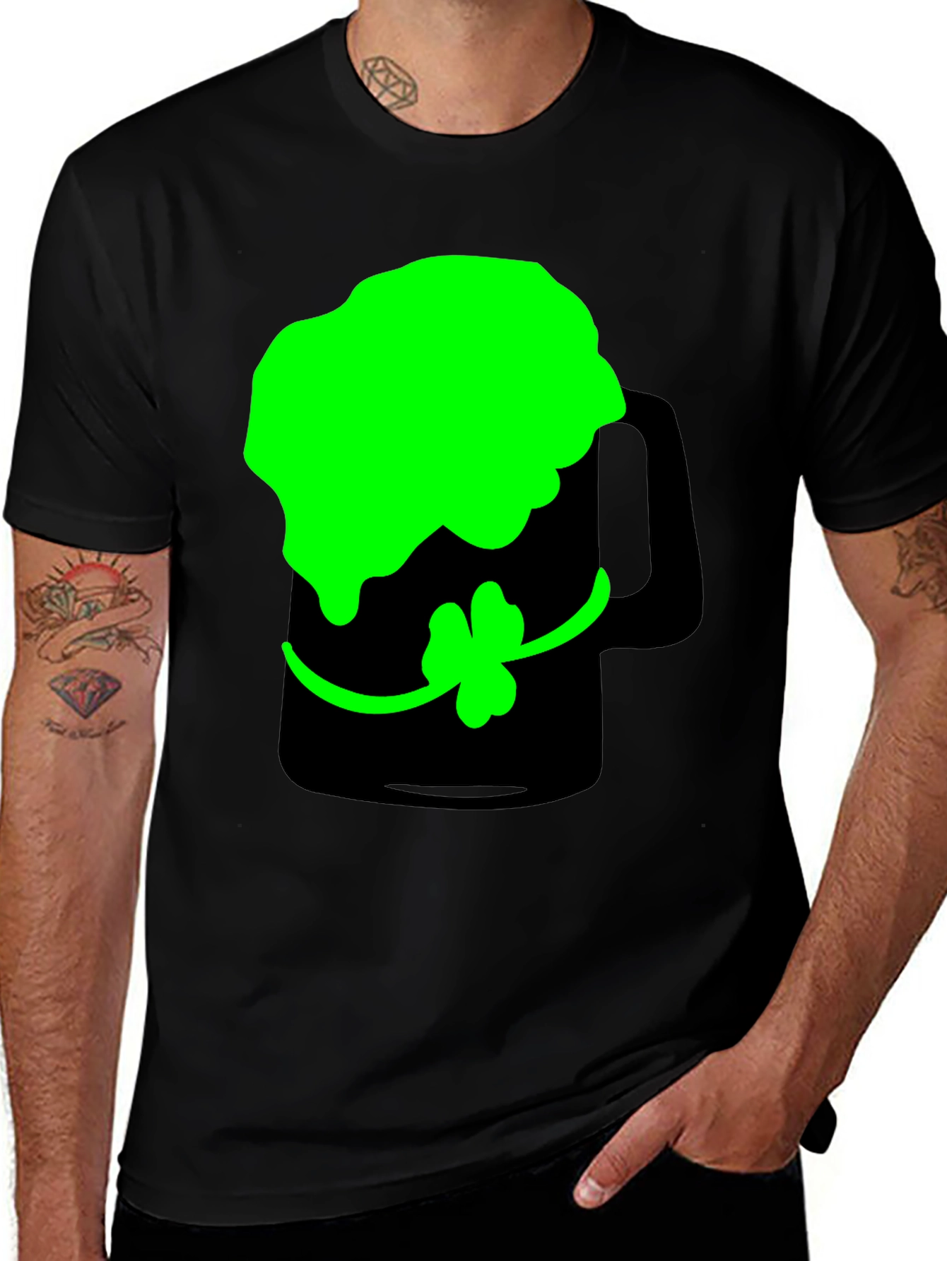 Variant 22 of St. Patrick's Day Green Beer Mug Graphic Tee