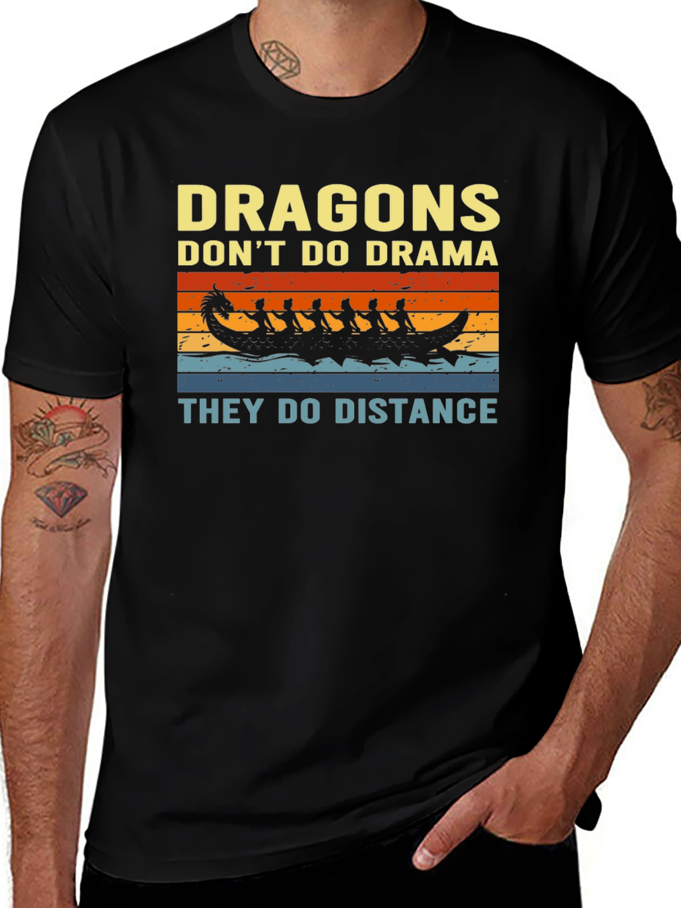 Variant 7 of Dragons Don't Do Drama T-Shirt