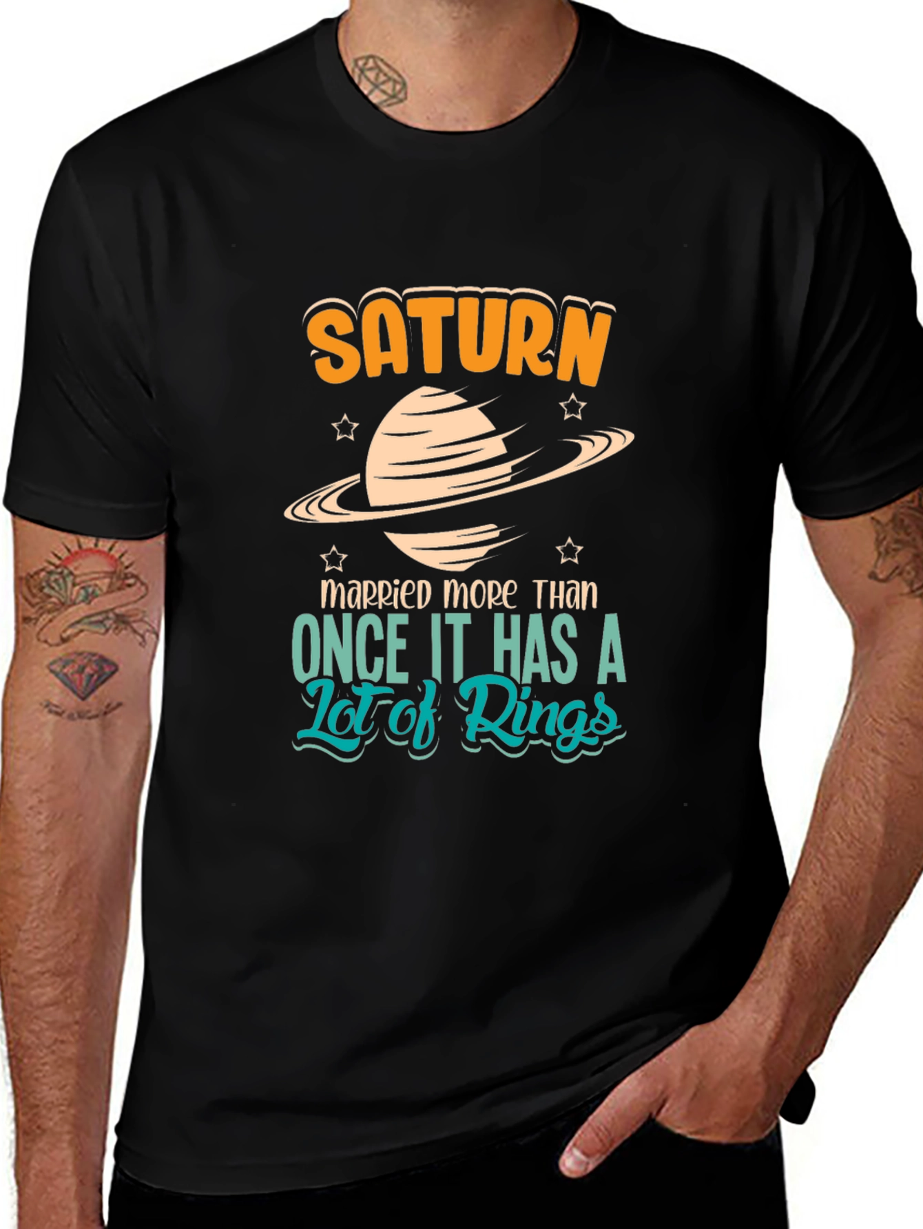 Saturn Planet T-Shirt: Married More Than Once!