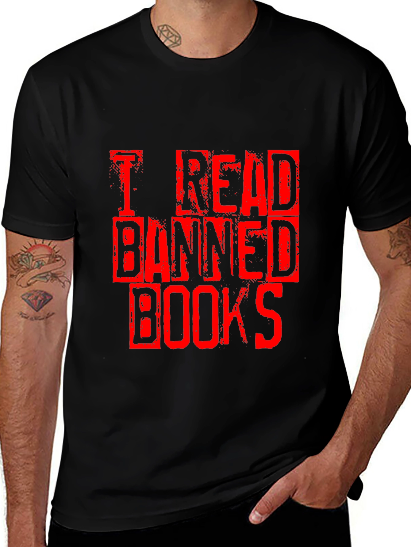 Variant 20 of I Read Banned Books T-Shirt - Express Your Literary Rebellion