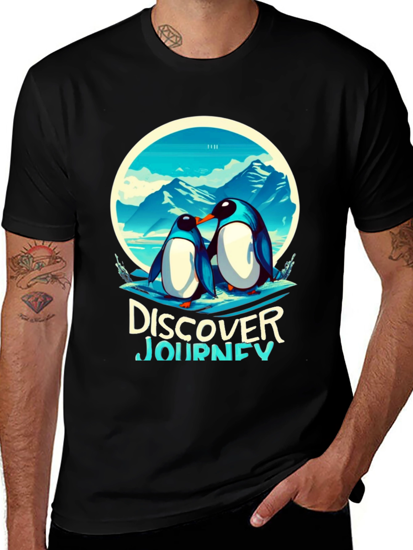 Variant 29 of Penguin Discovery Journey Black T-Shirt