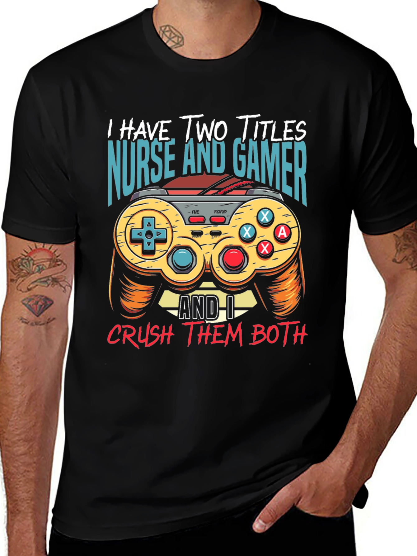 Variant 21 of Nurse and Gamer T-Shirt