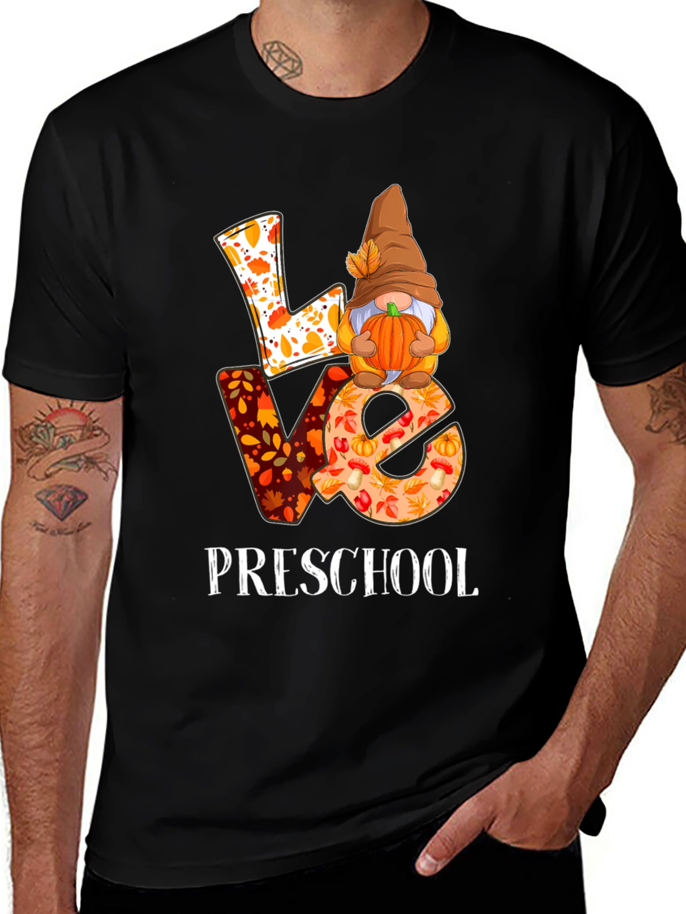 Variant 13 of Love Preschool Fall Gnome T-Shirt