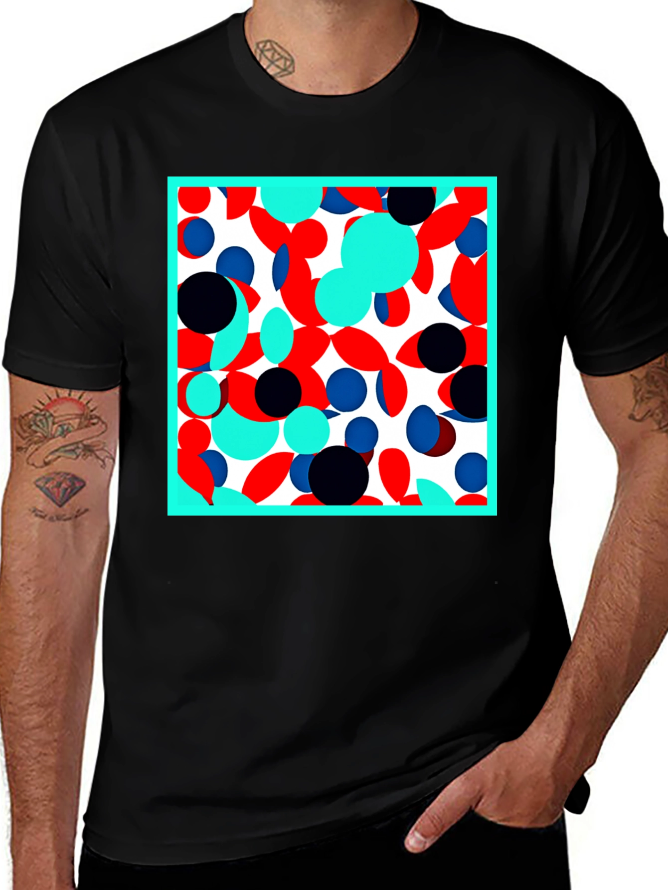 Variant 5 of Abstract Circle Pattern T-Shirt