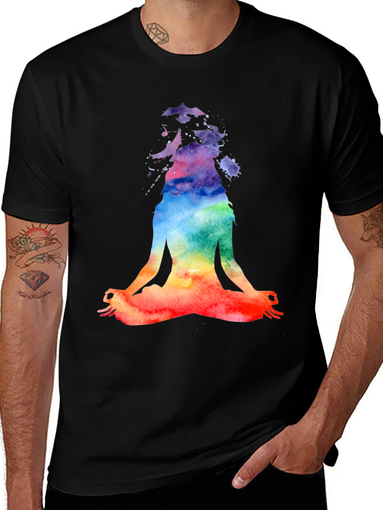 Variant 12 of Yoga Meditation Watercolor T-Shirt