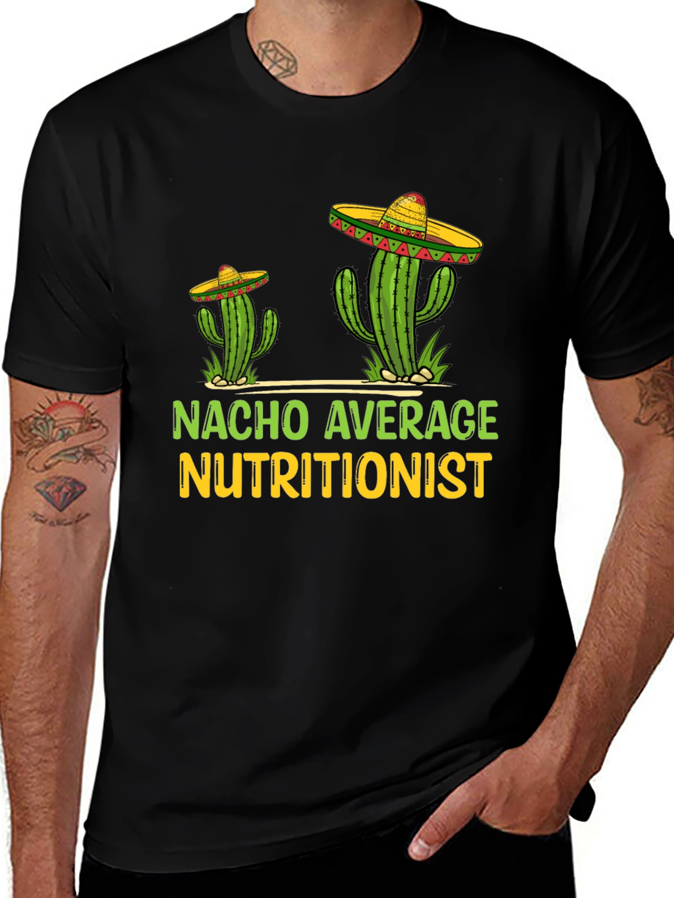 Variant 25 of Nacho Average Nutritionist Graphic Tee