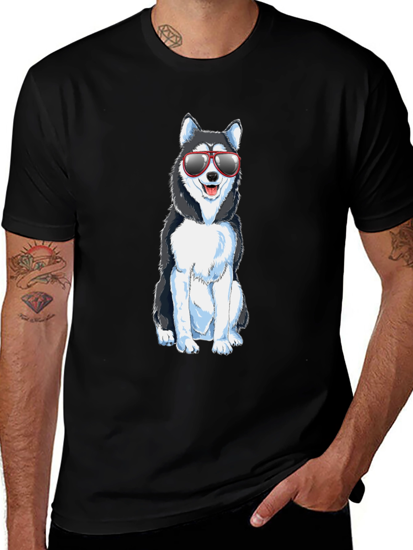 Cool Dog Graphic T-Shirt