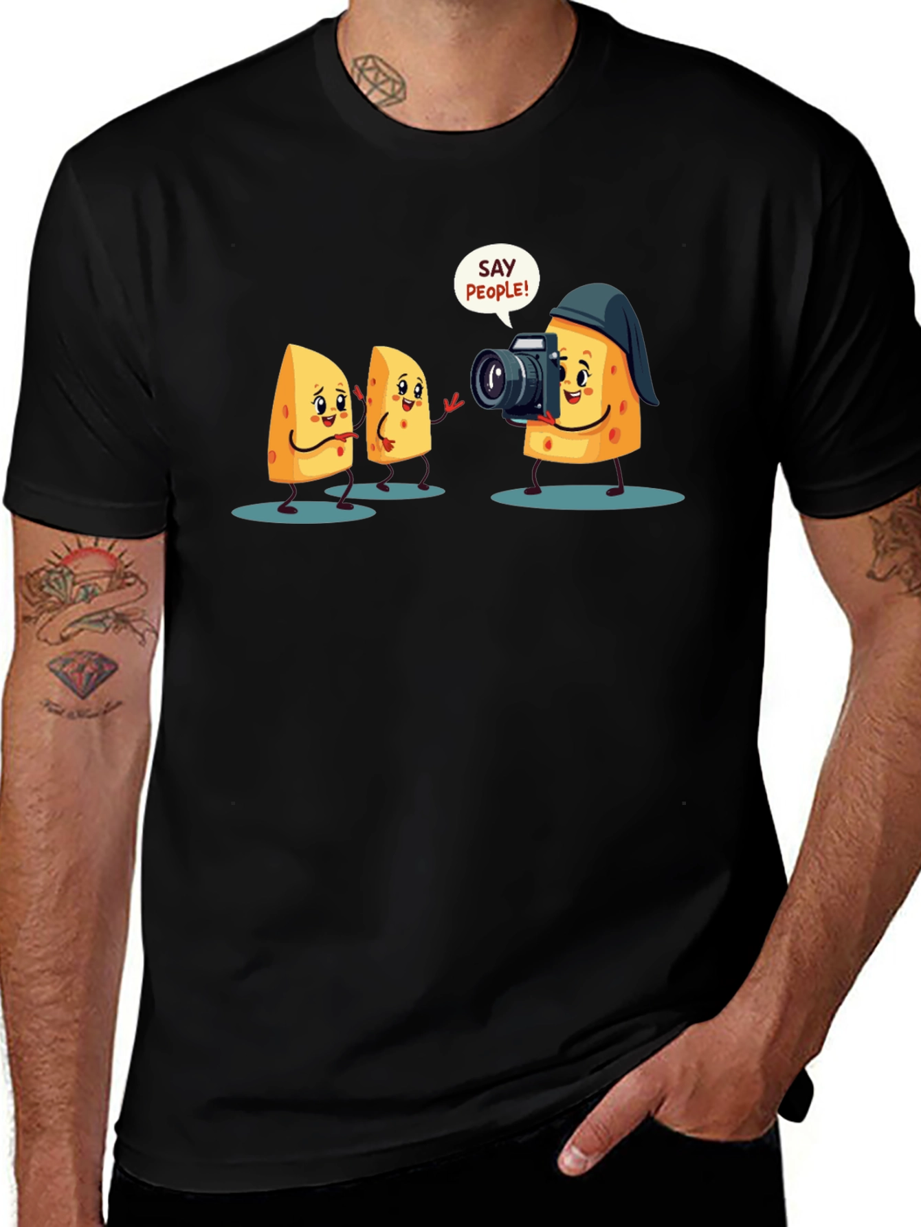 Variant 22 of Say Cheese! Funny Graphic T-Shirt