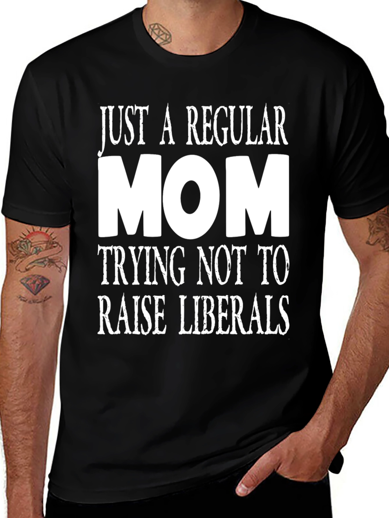 Variant 17 of Regular Mom Anti-Liberal Graphic Tee