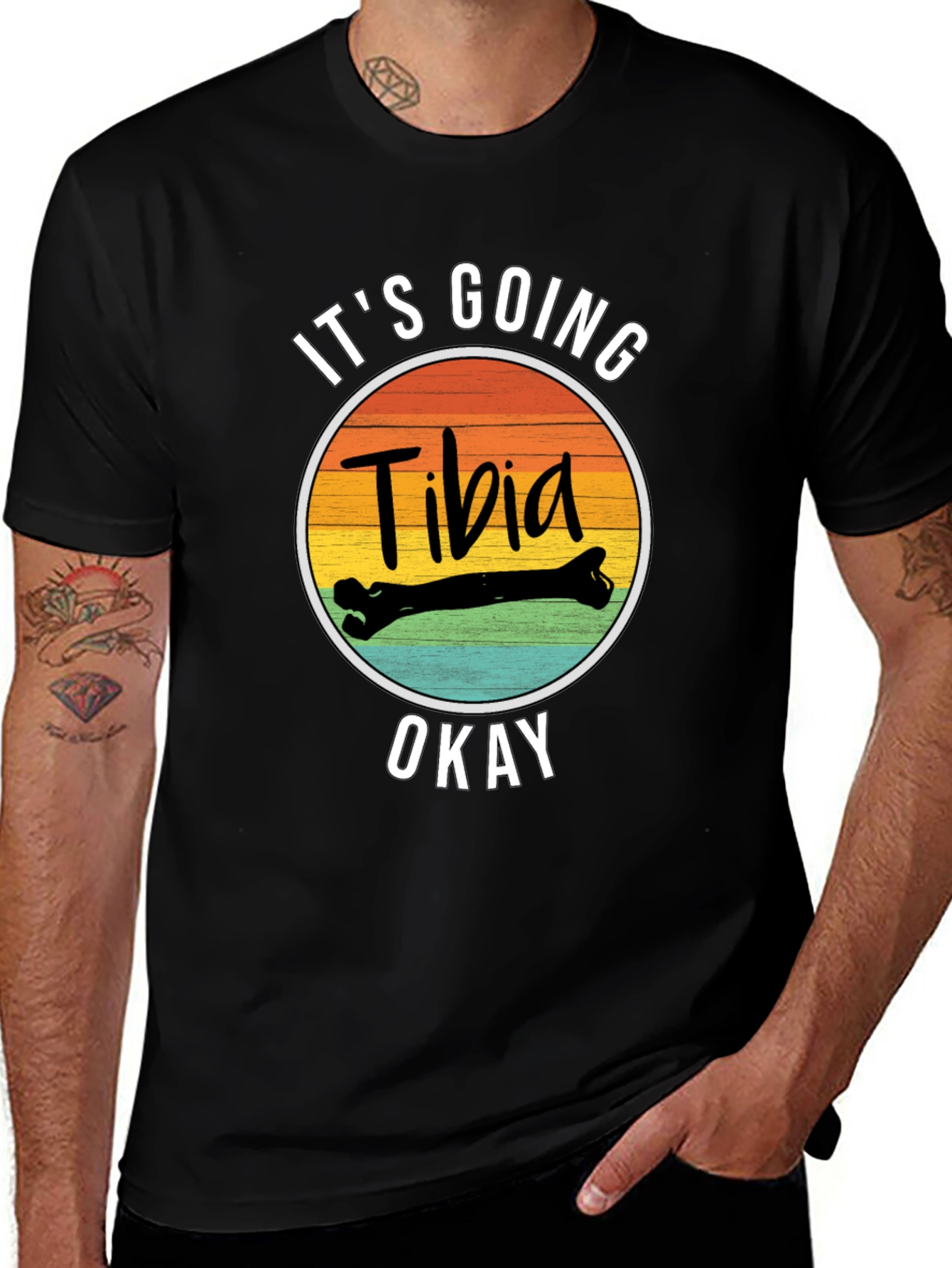 Variant 19 of It's Going Tibia Okay T-Shirt - Funny Bone Graphic Tee