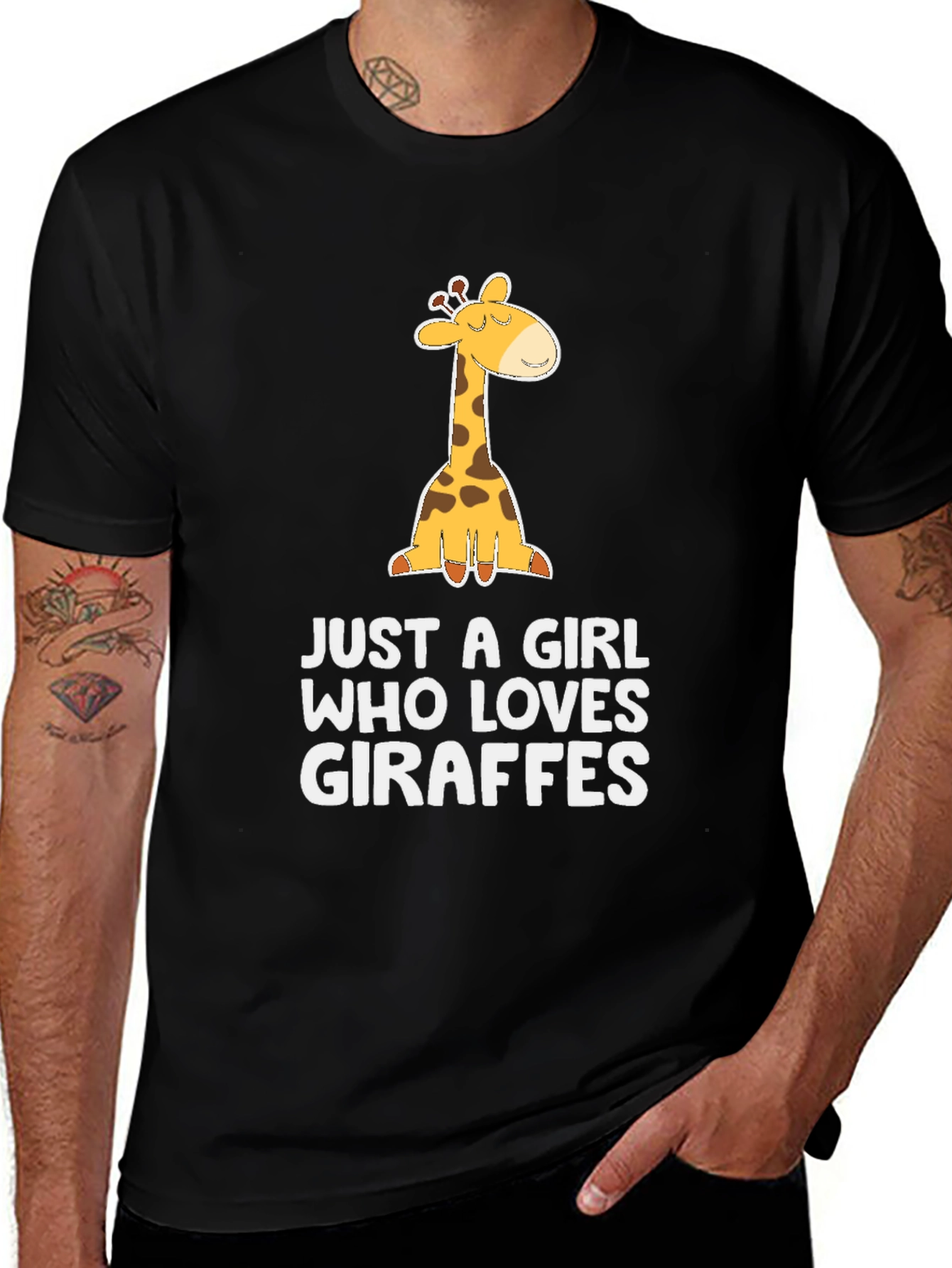 Variant 9 of Giraffe Lover T-Shirt - Cute Giraffe Graphic Tee