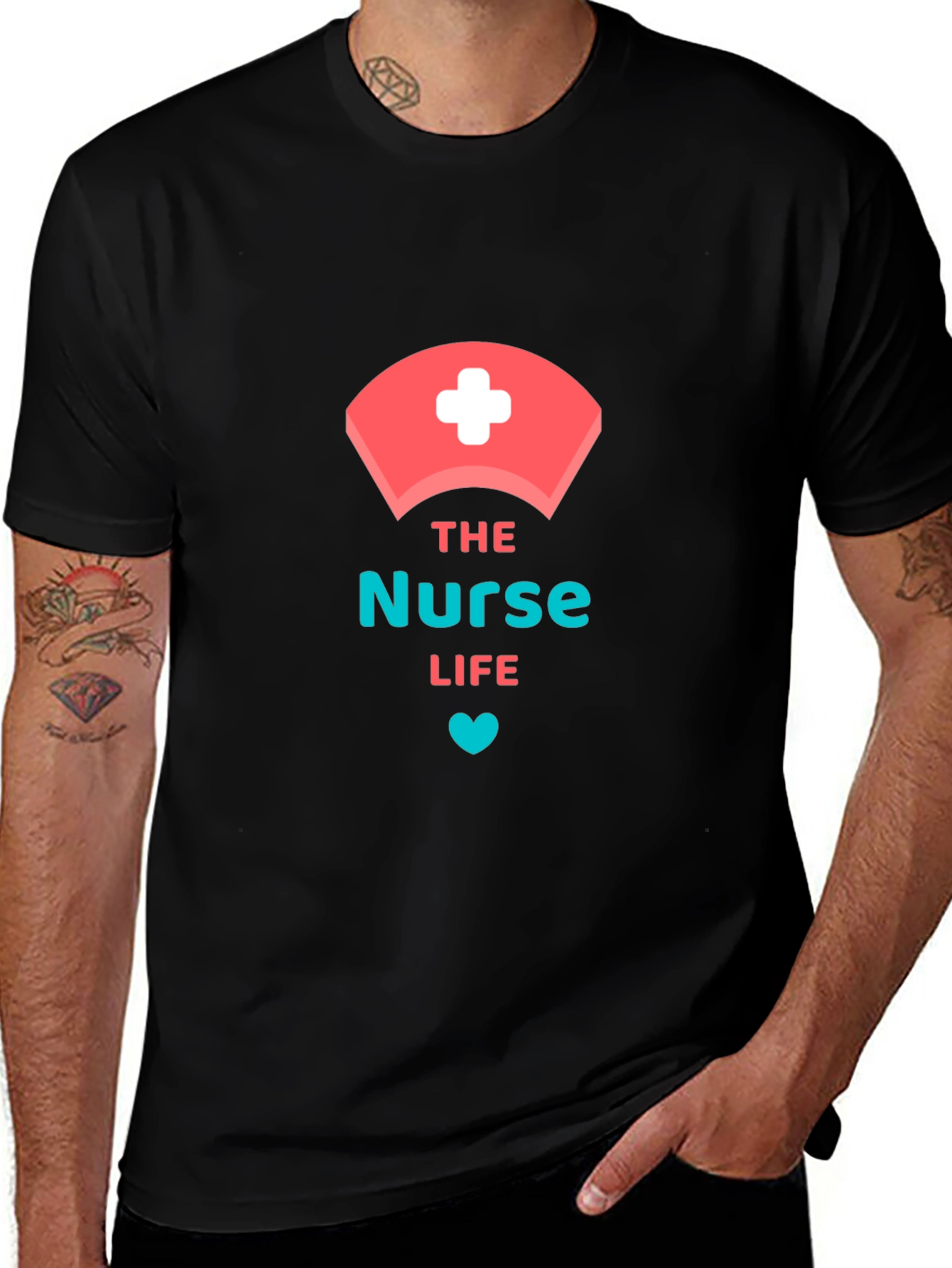 Variant 6 of The Nurse Life T-Shirt - Black