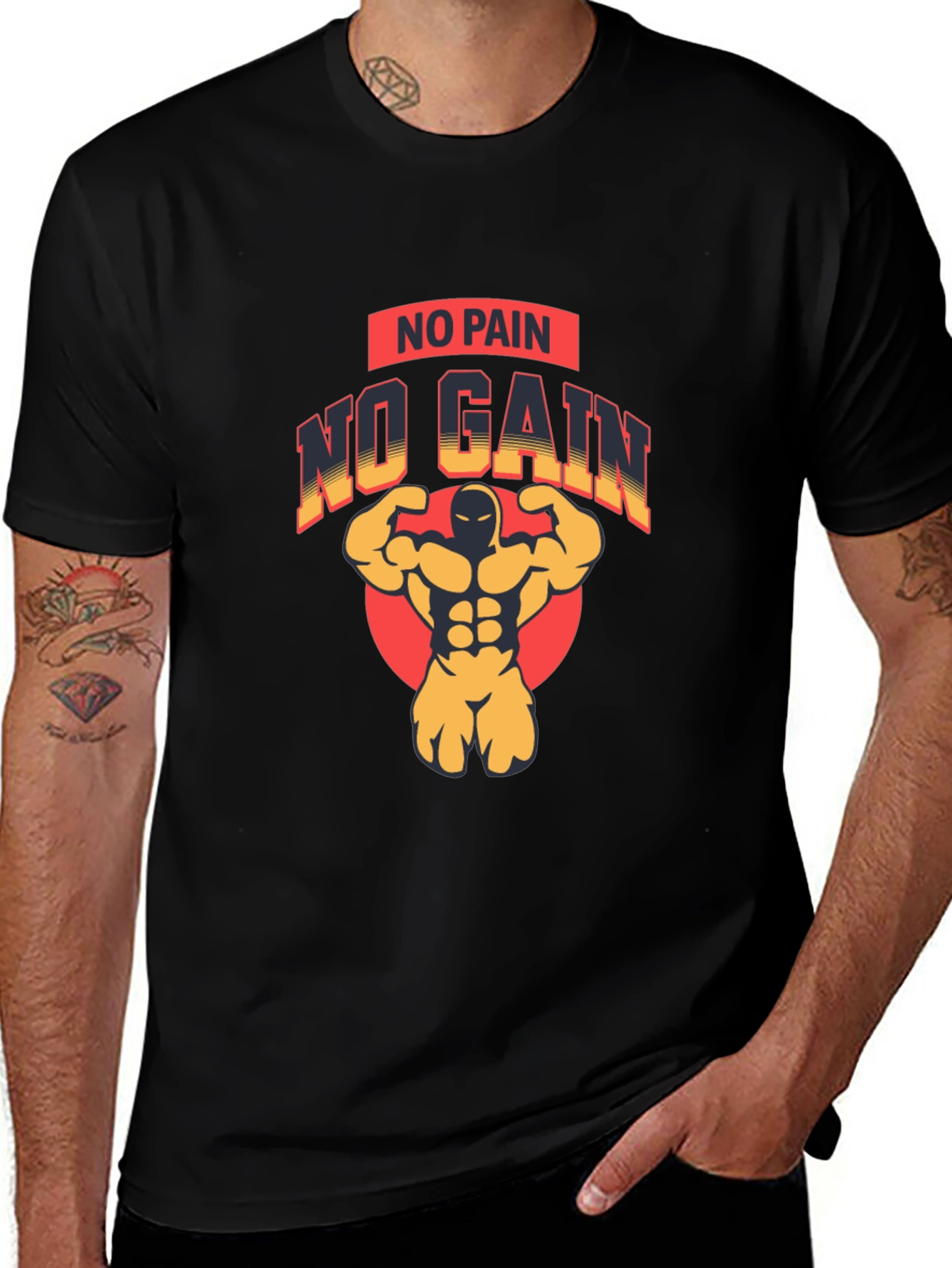 Variant 10 of No Pain No Gain Gym T-Shirt
