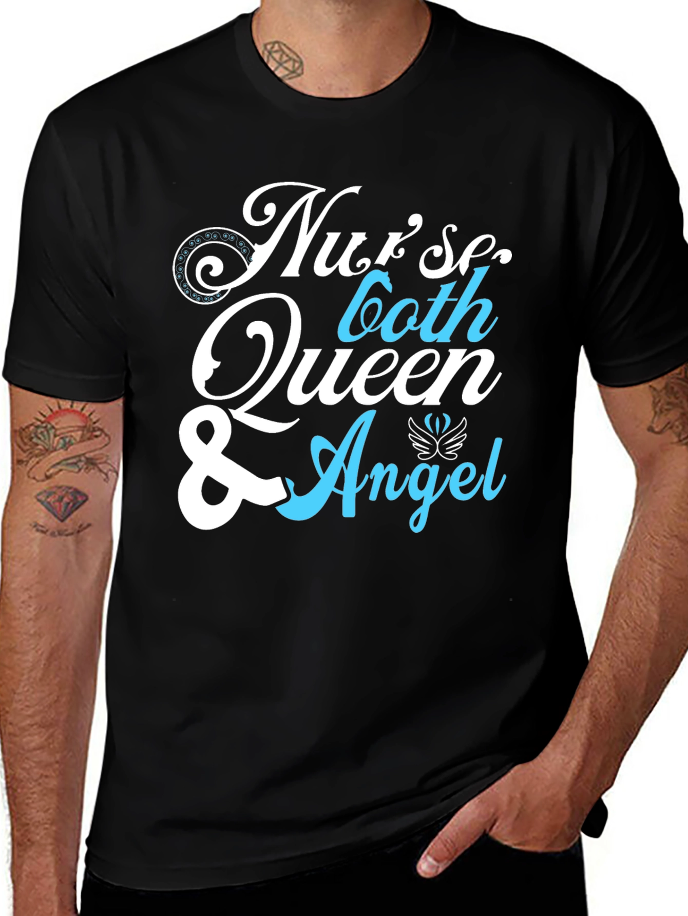 Variant 20 of Nurse Queen & Angel Graphic T-Shirt - Unisex