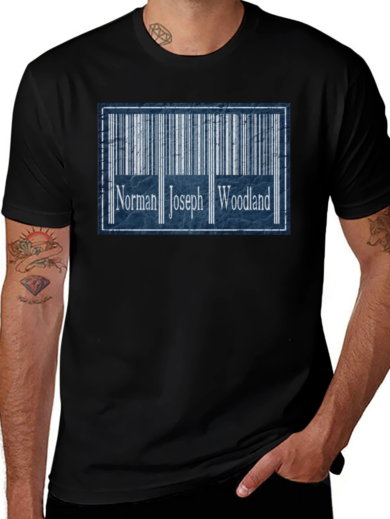 Norman Joseph Woodland Barcode T-Shirt