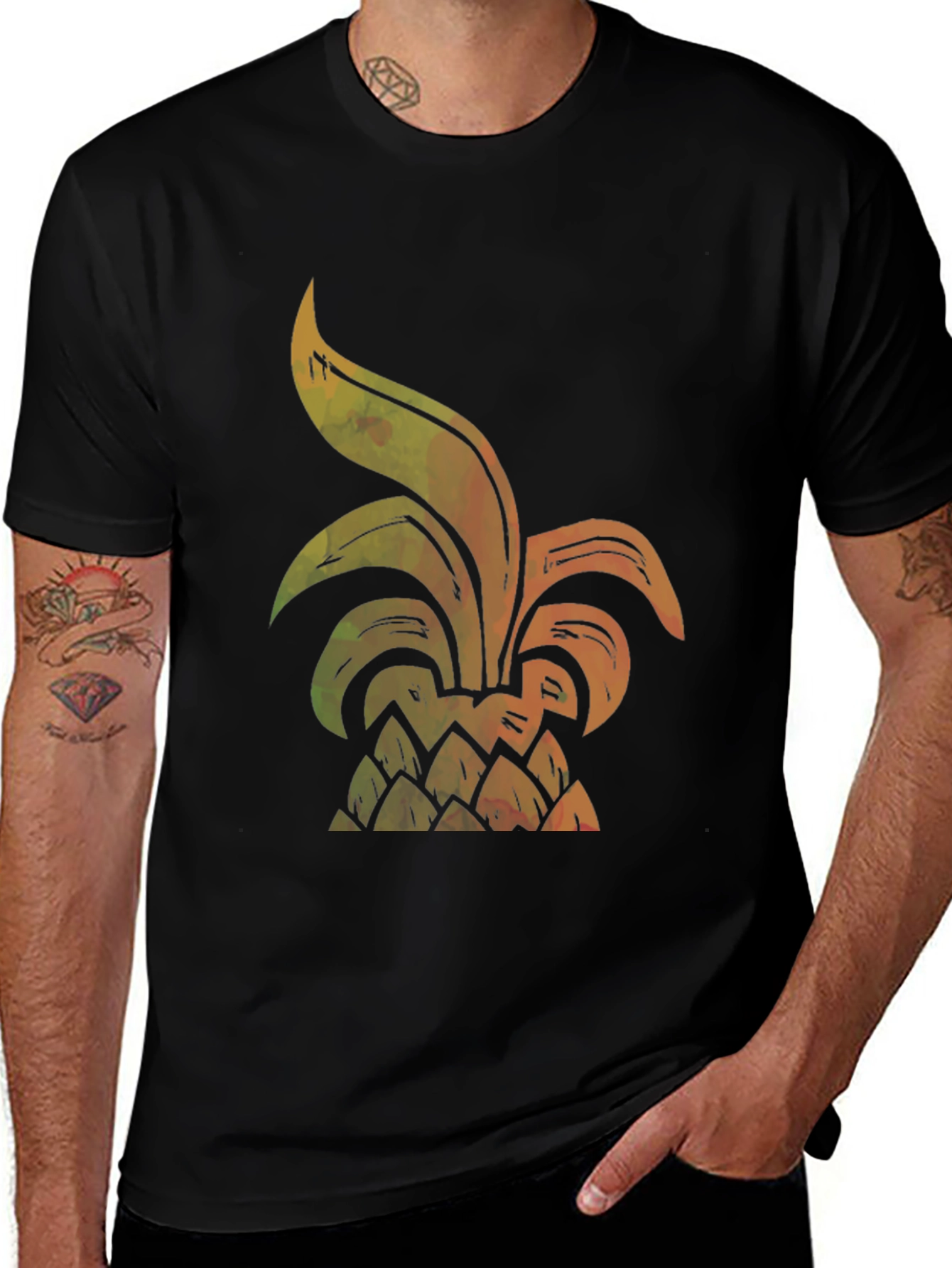 Variant 9 of Pineapple Graphic Tee - Tropical Vibes
