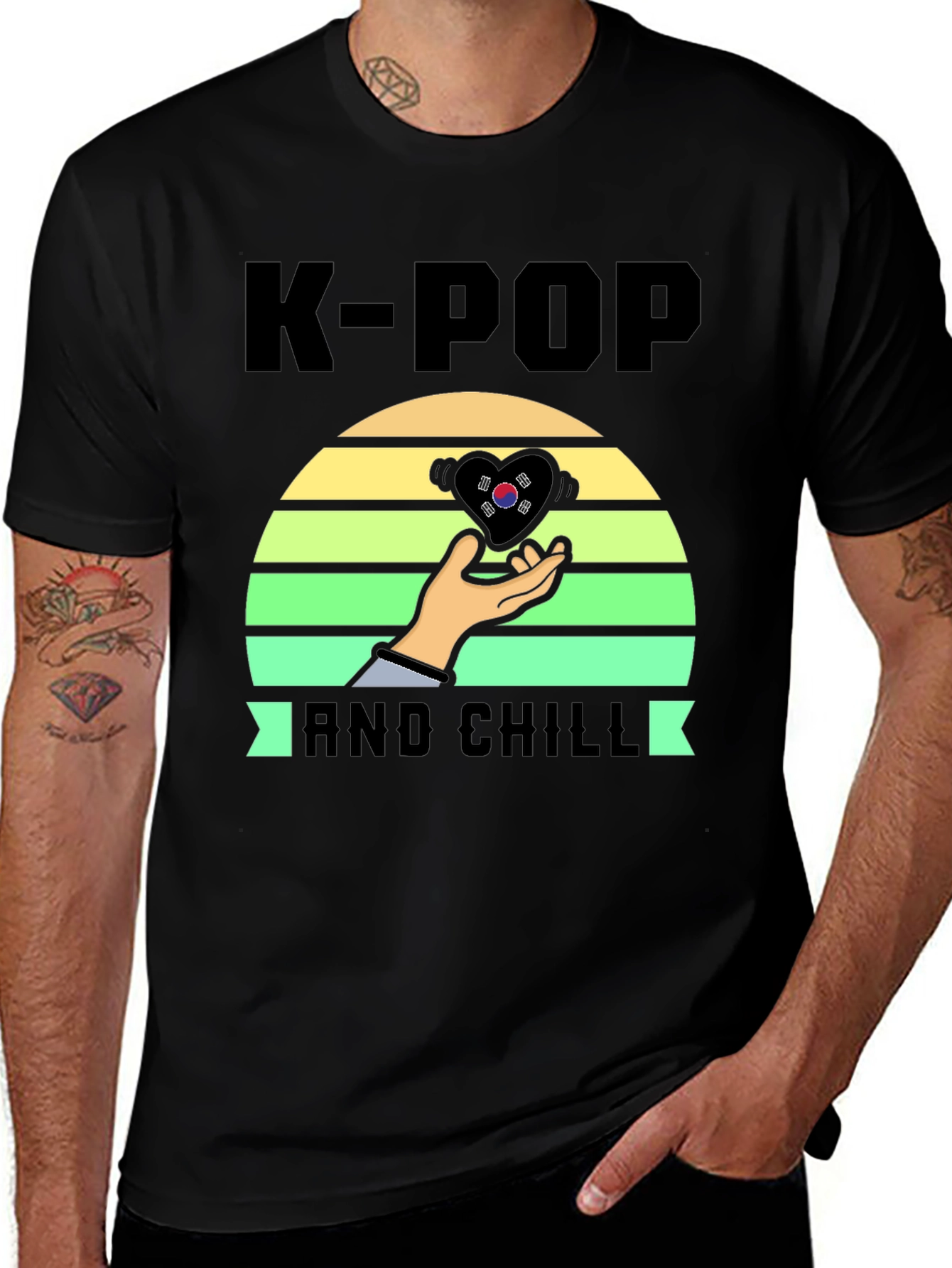 K-Pop & Chill T-Shirt - Korean Music Fan Tee