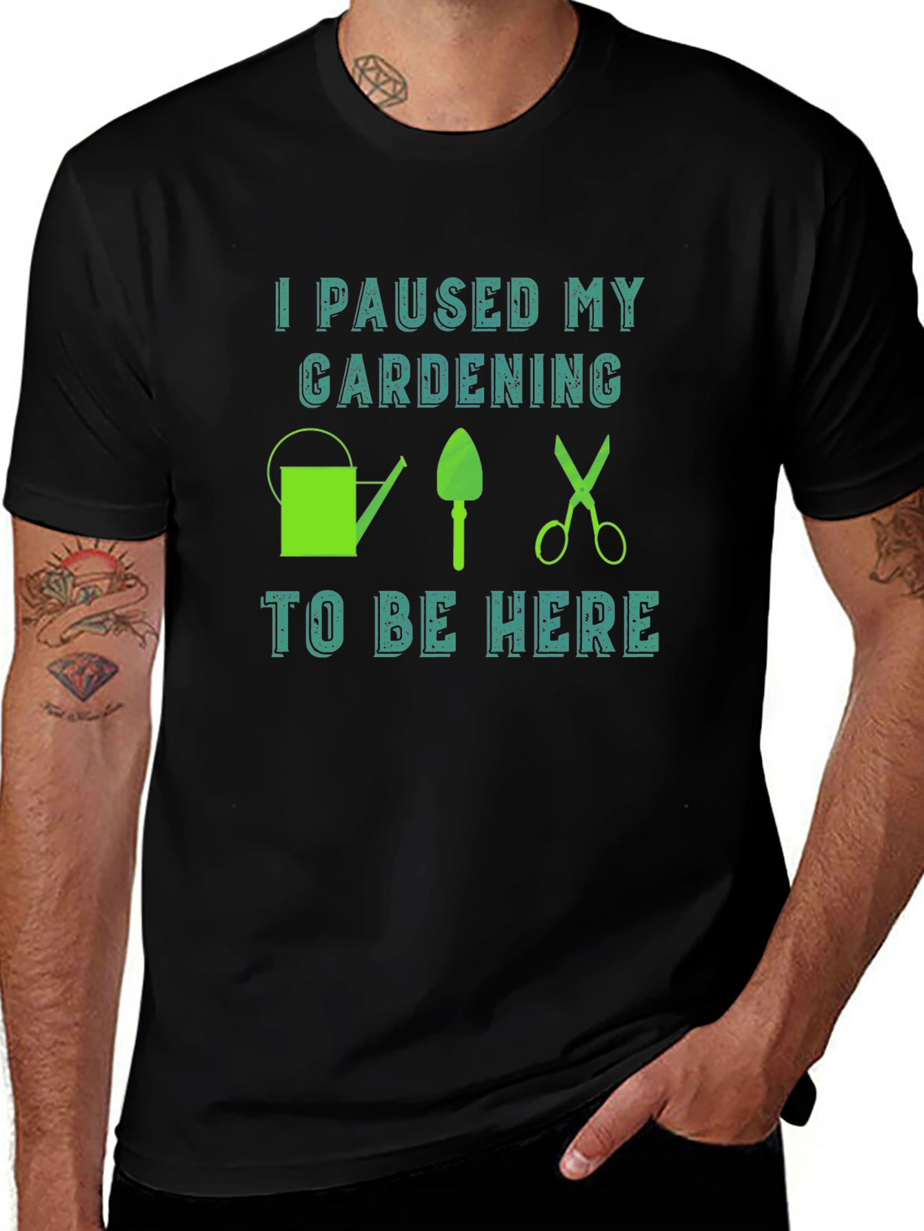 Variant 30 of Gardening Humor T-Shirt: I Paused My Gardening