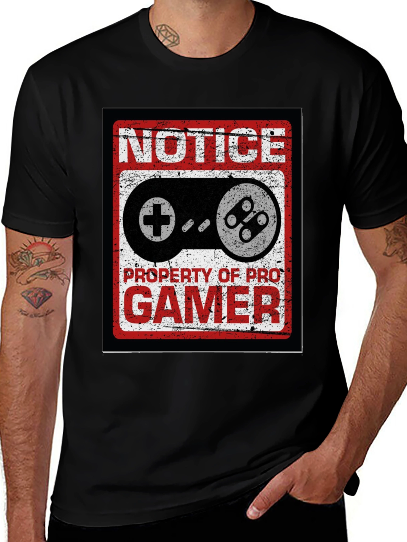 Variant 25 of Pro Gamer Notice Graphic T-Shirt