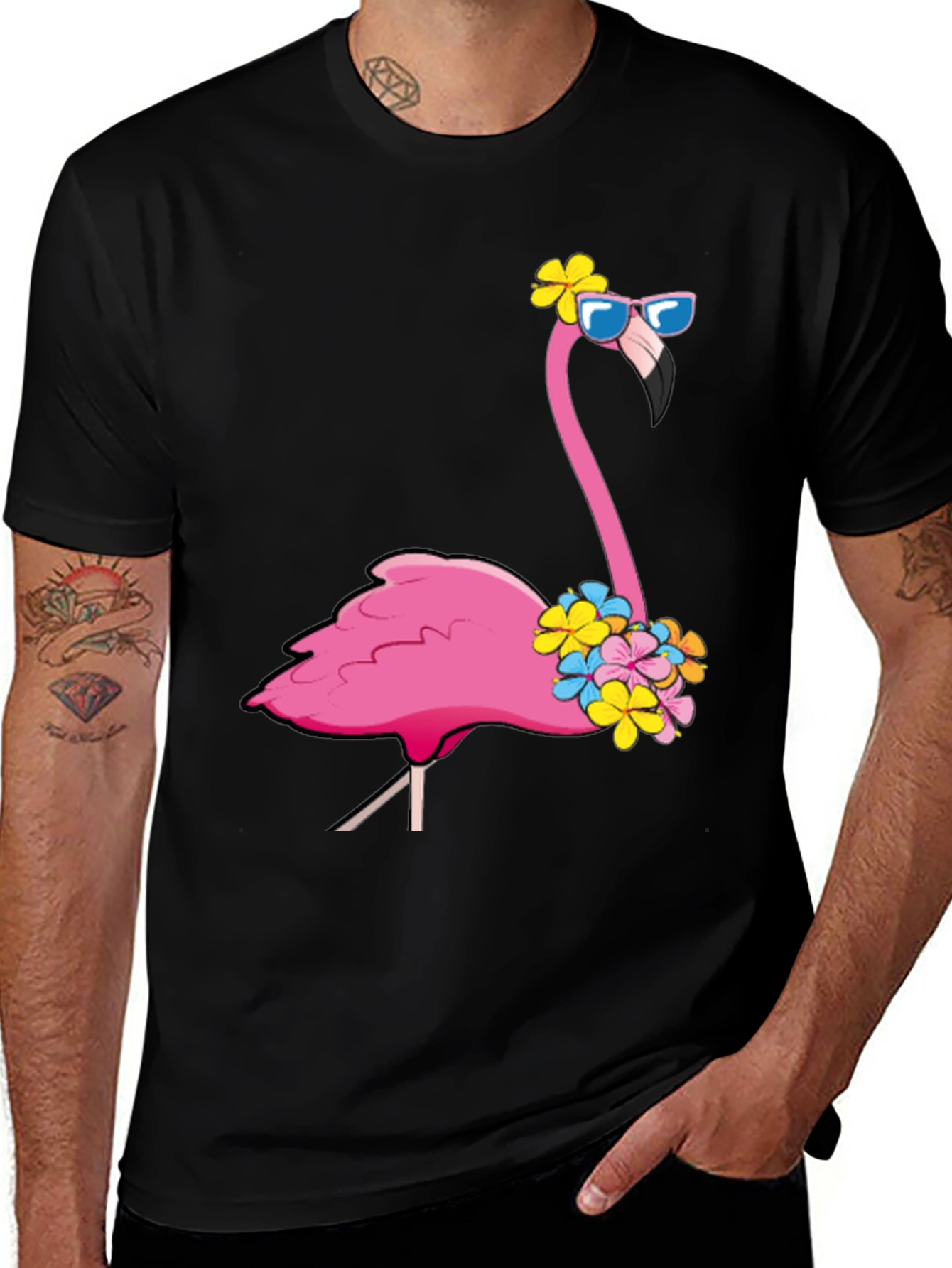 Variant 3 of Cool Flamingo T-Shirt - Summer Vibes