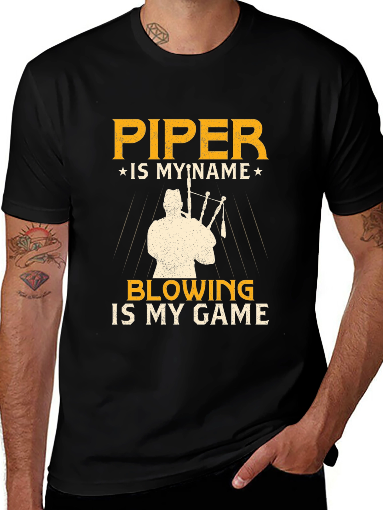Variant 15 of Piper Is My Name Bagpipe T-Shirt