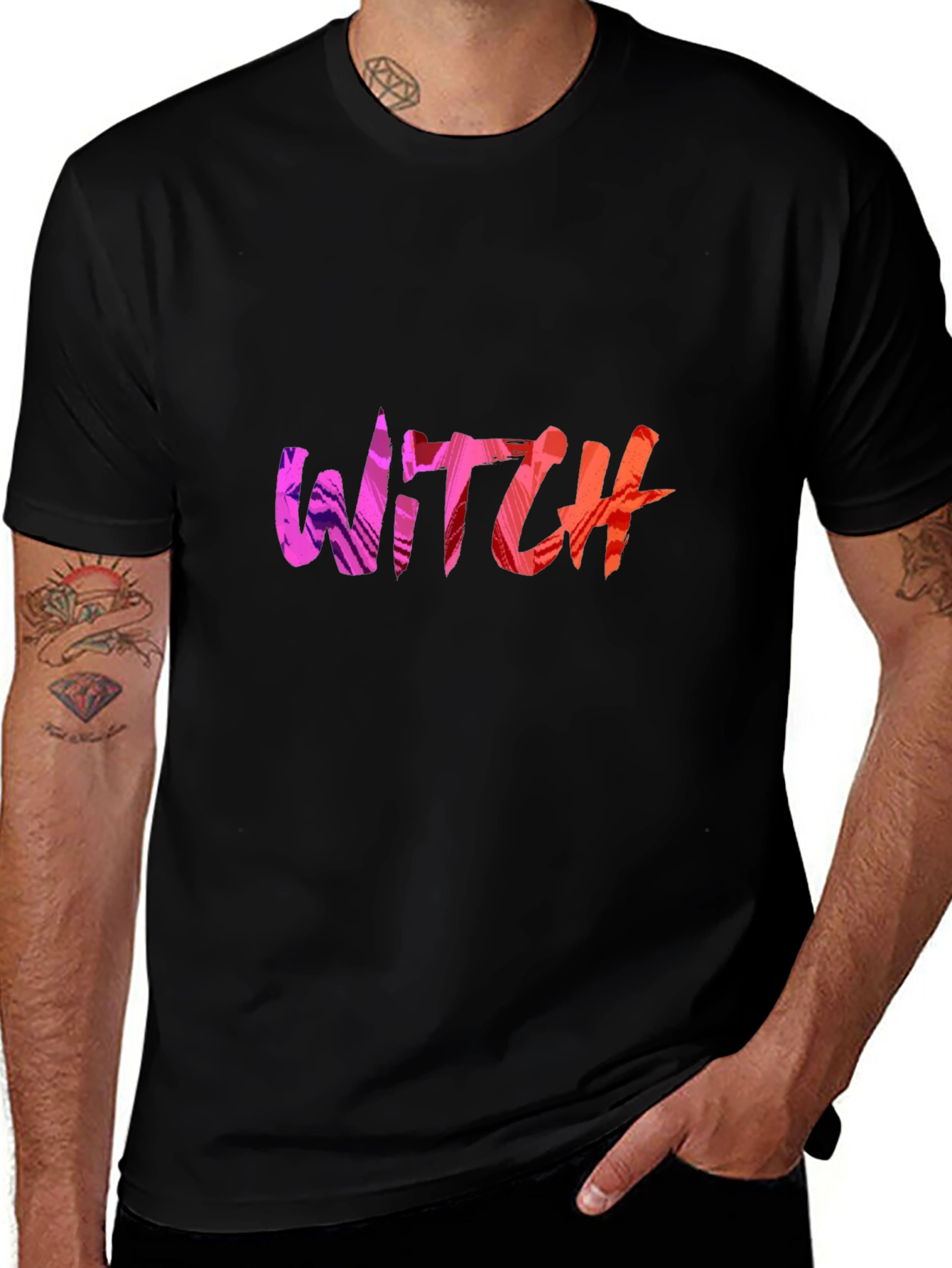 Variant 26 of Witch Graphic Black T-Shirt