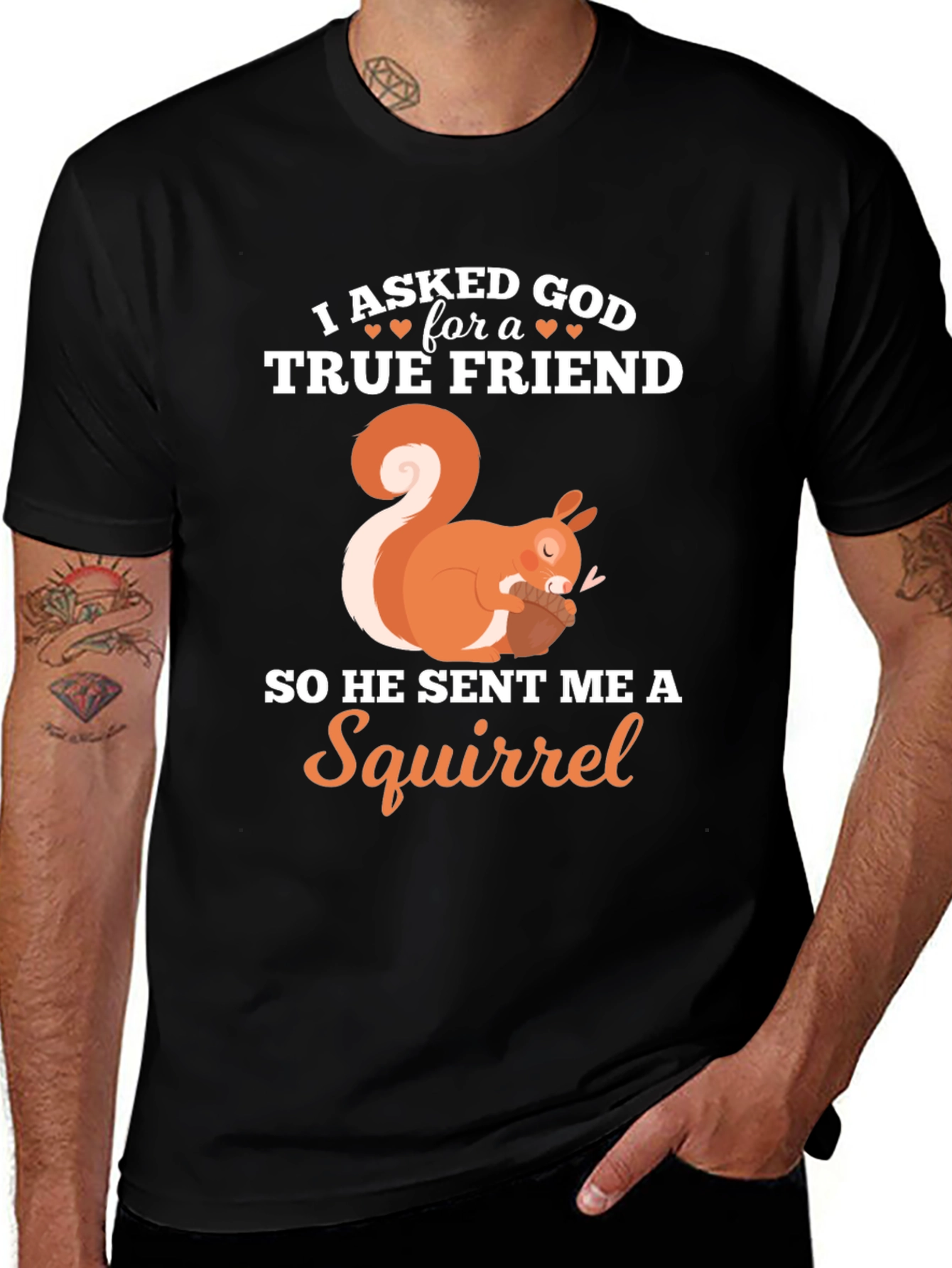 Variant 4 of True Friend Squirrel Graphic T-Shirt