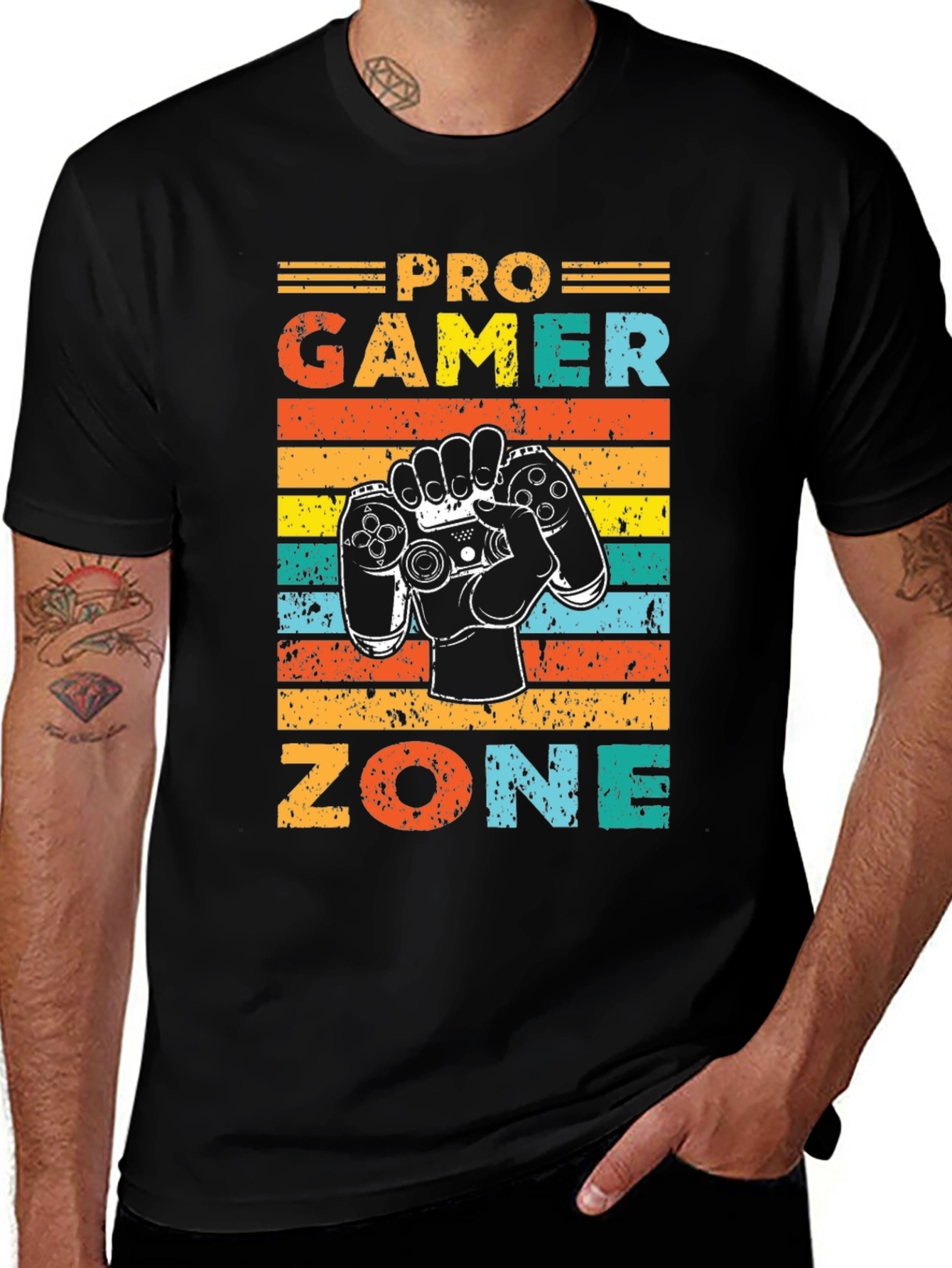 Variant 21 of Pro Gamer Zone Graphic Tee - Retro Gaming Shirt