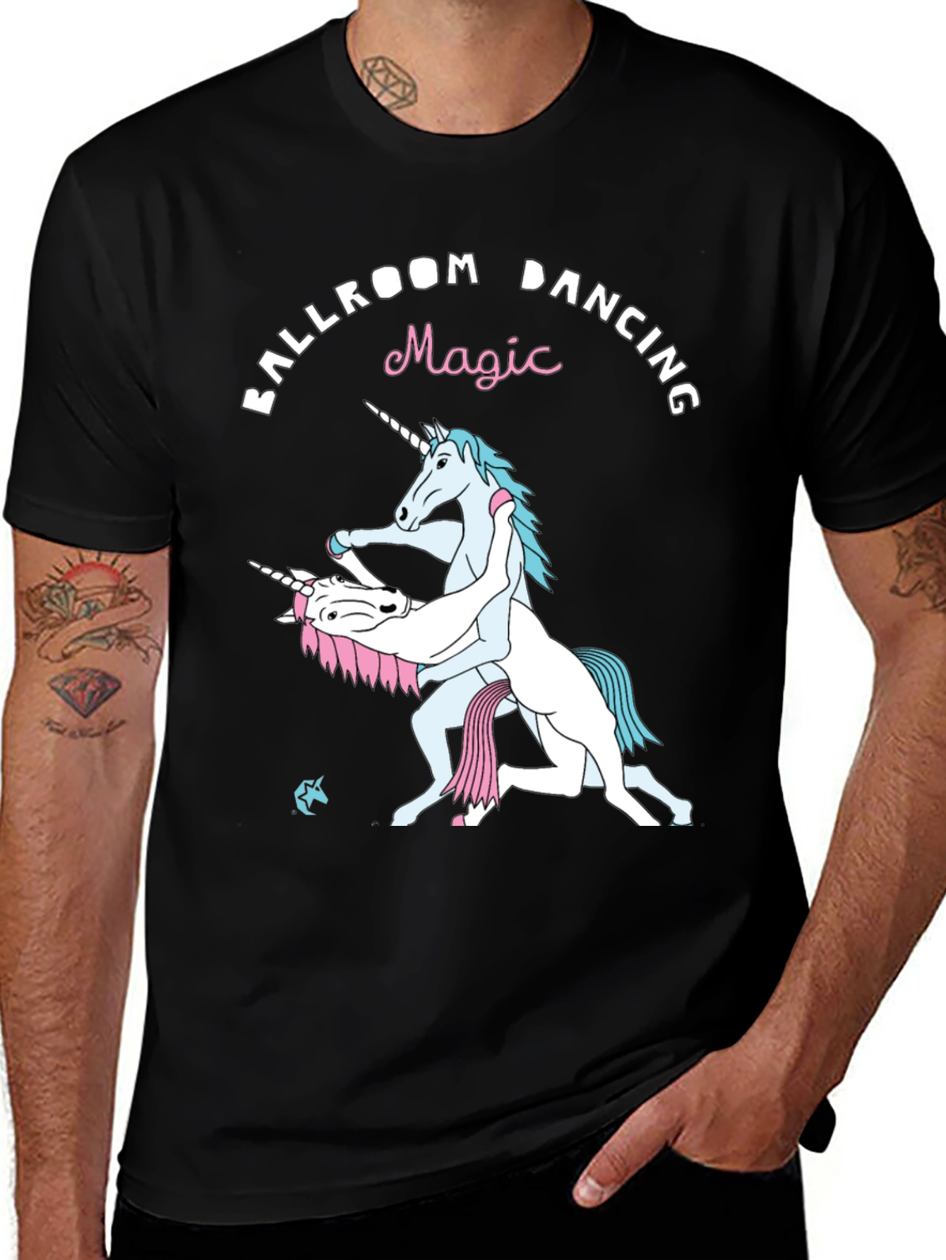 Variant 26 of Ballroom Dancing Unicorn Graphic T-Shirt