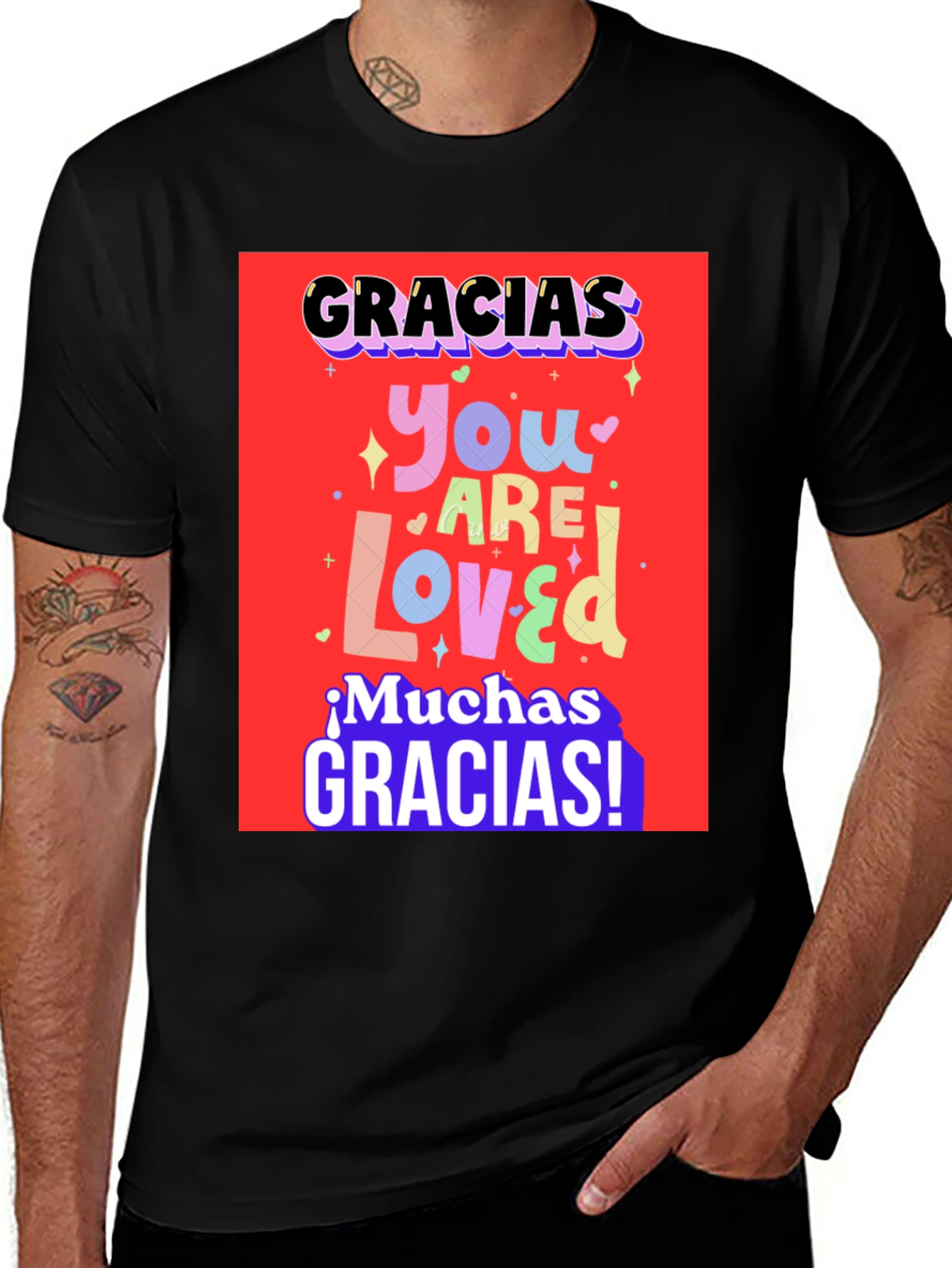 Variant 10 of Gracias You Are Loved Graphic T-Shirt